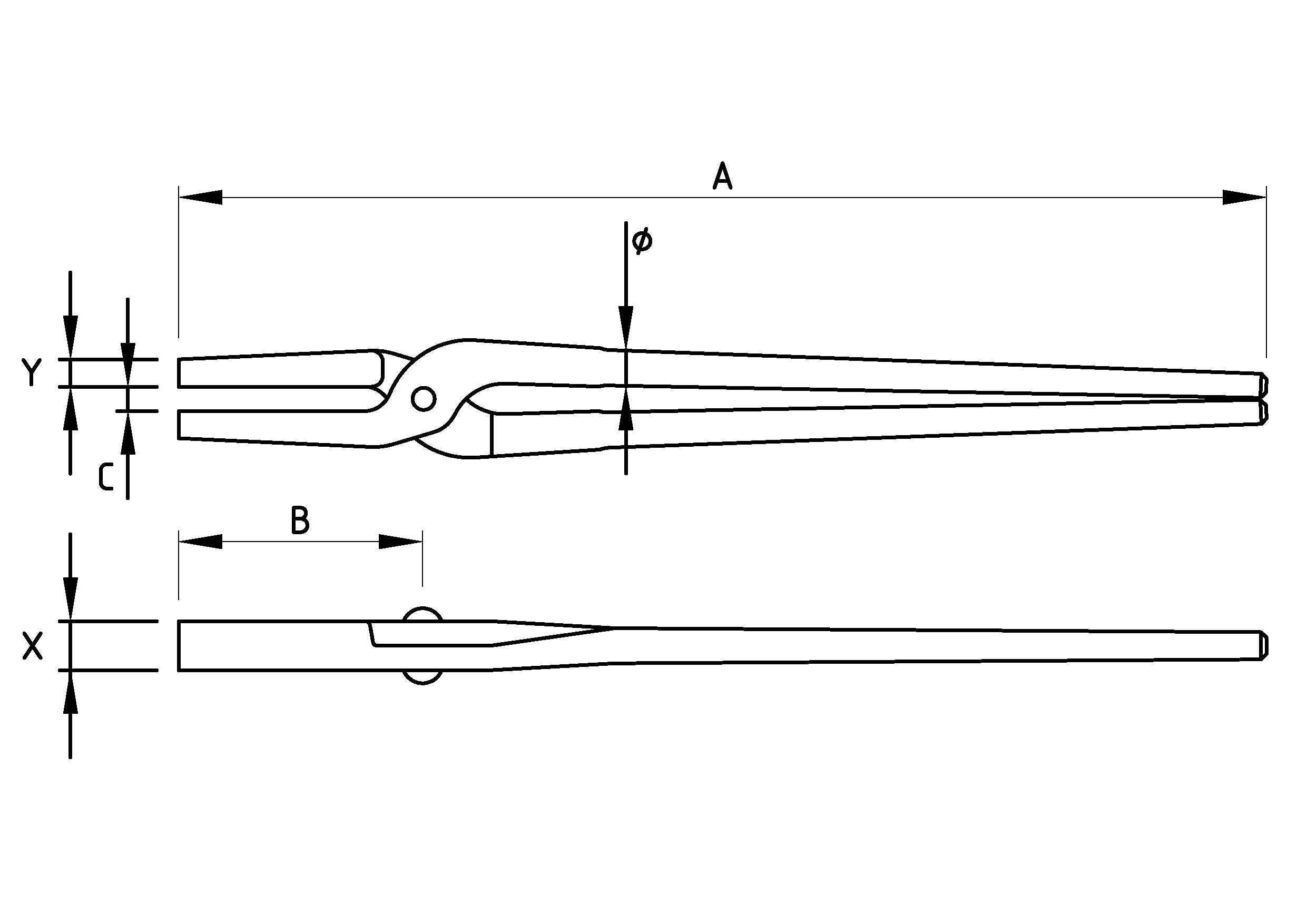 BLACKSMITHS' TONG