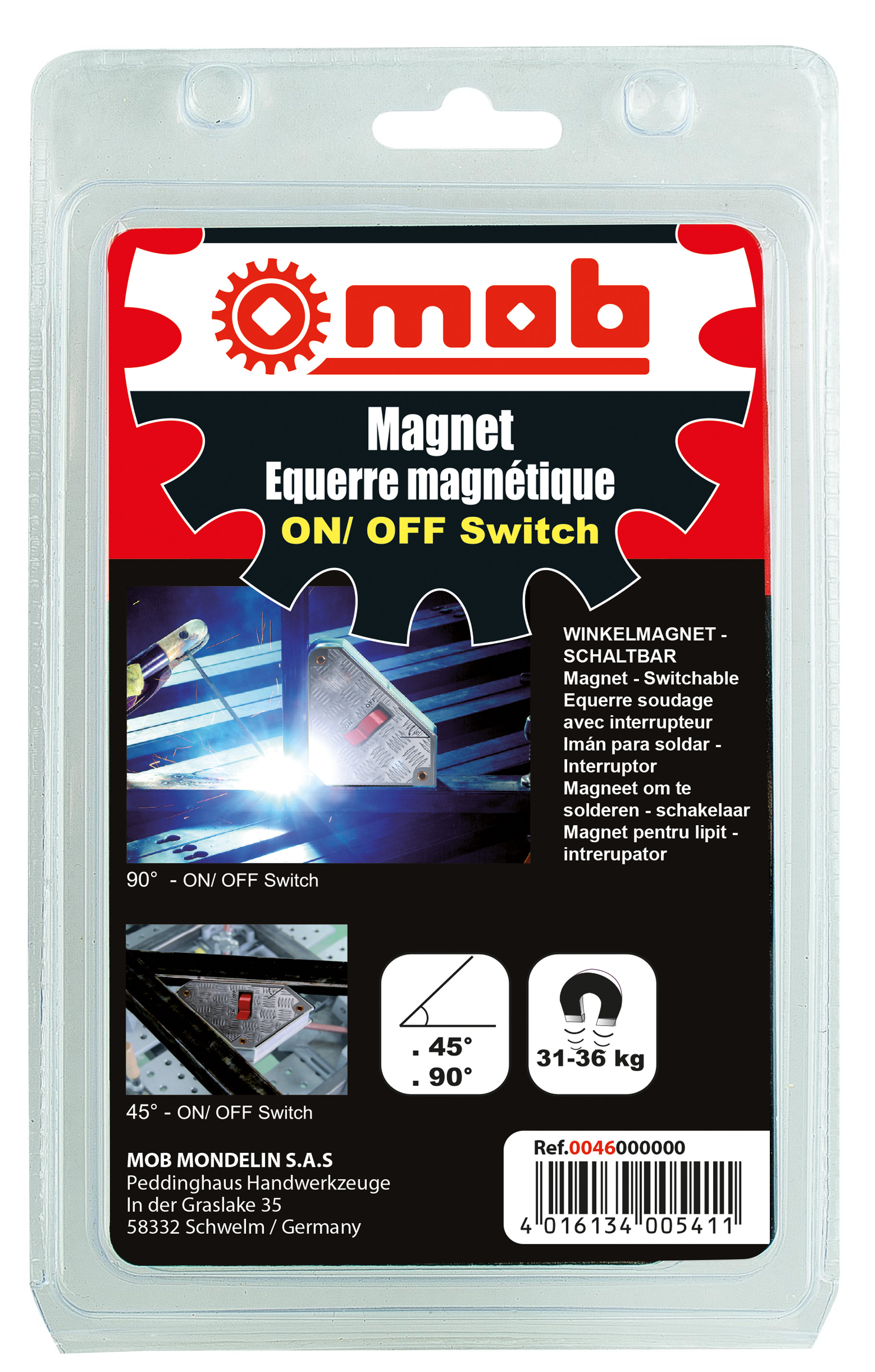 Echer magnetic cu intrerupator