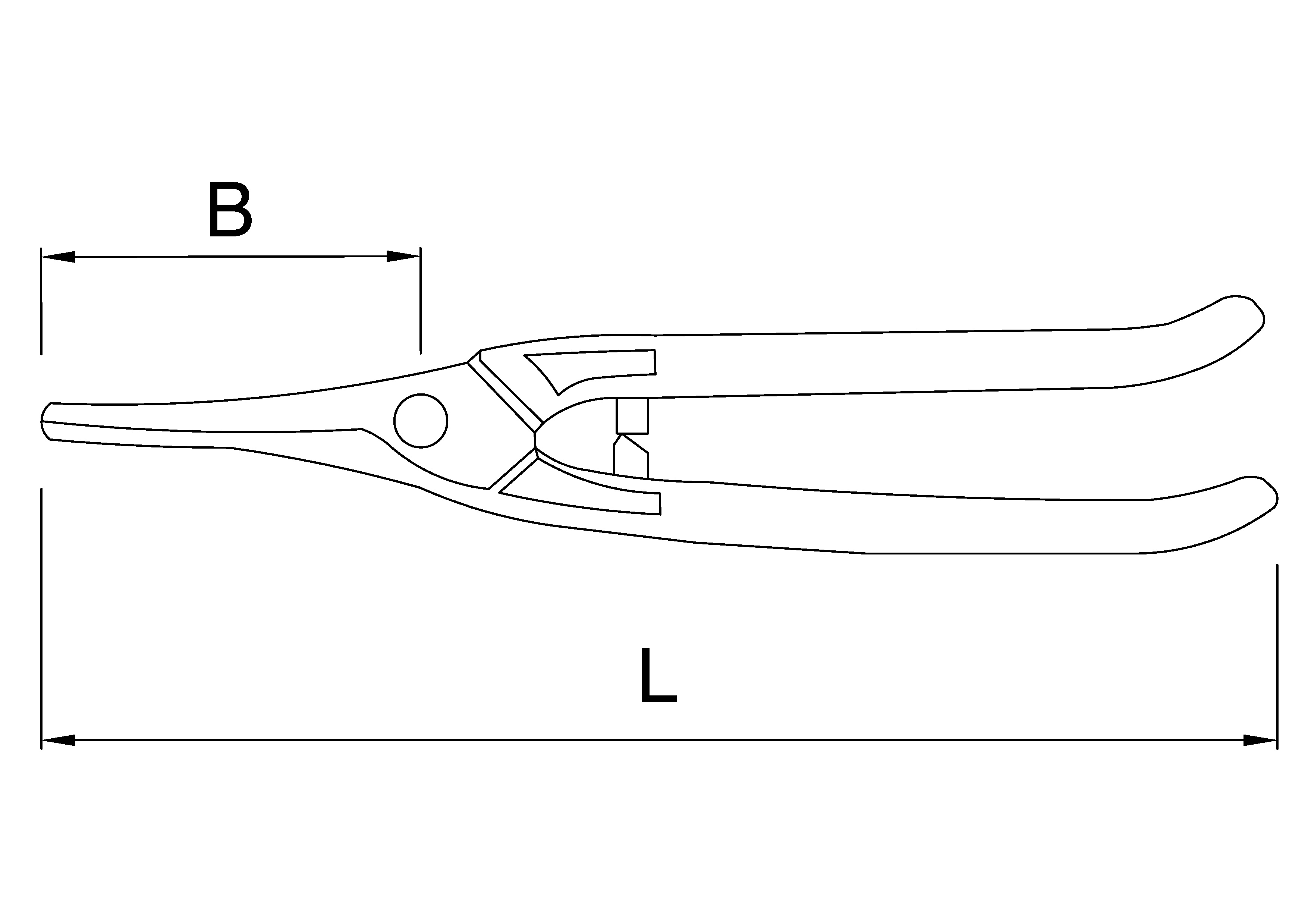 UNIVERSAL SHEARS NARROW BLADES