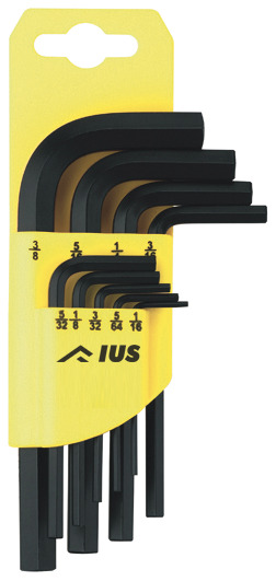 Set 9 chei pentru locas hexagonal, mm