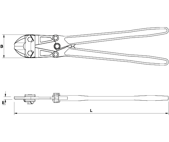 BOLT CUTTERS FORGED ARMS AXIAL CUTTING