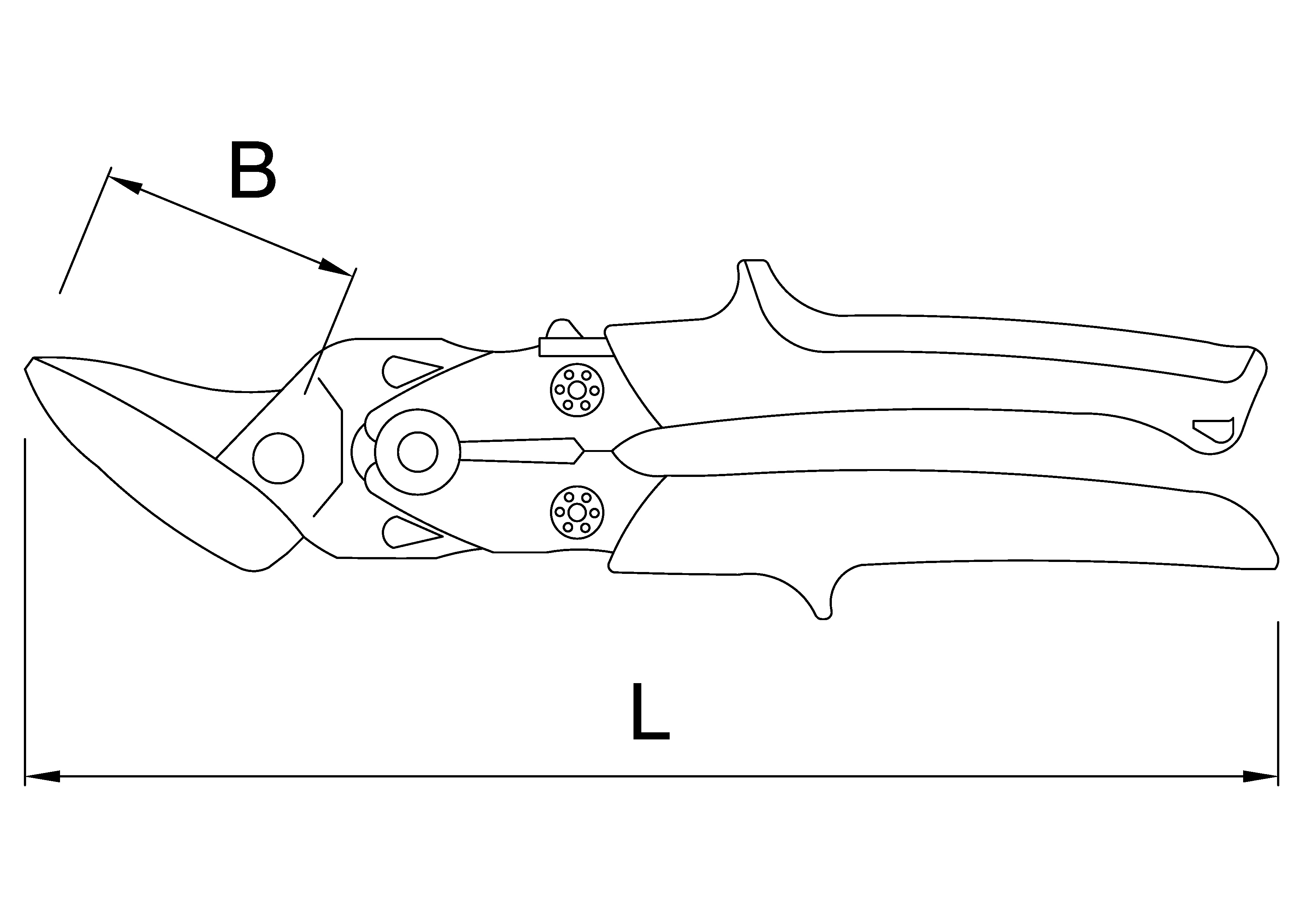 HIGH LEVERAGE METAL SHEARS