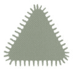 TRIANGULAR FILE BI-MATERIAL HANDLE ON CARD