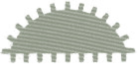 HALF-ROUND FILE BI-MATERIAL HANDLE