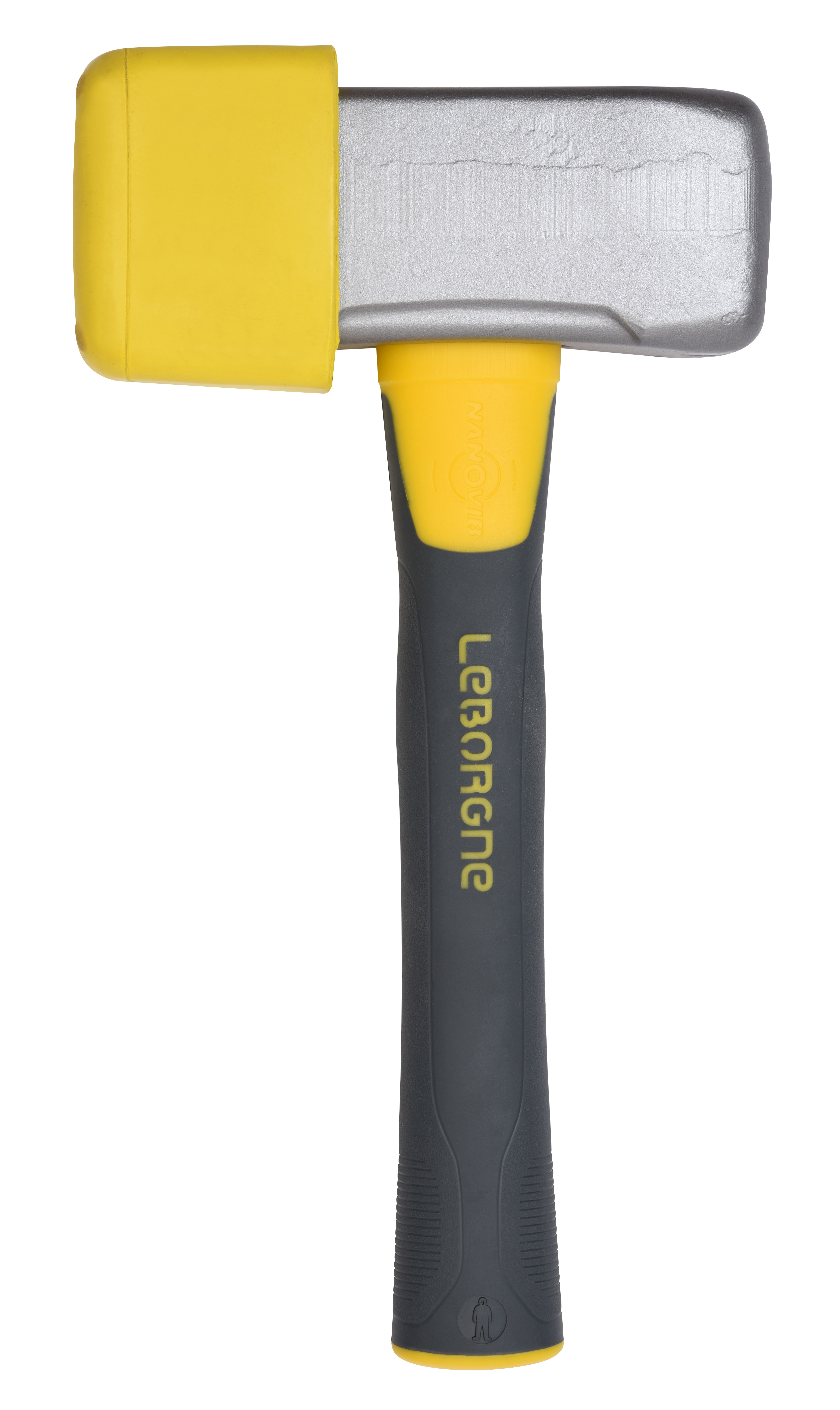 Nanovib club hammer for borders 1,2 kg, 26 cm handle + rubber cap