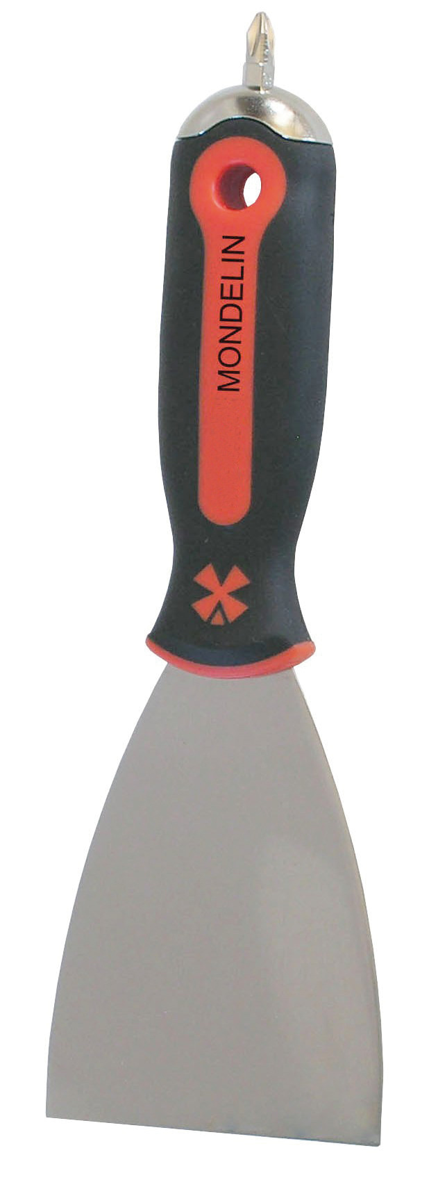 COATING KNIFE - AMERICAN SHAPE - BIMATERIAL HANDLE WITH BIT