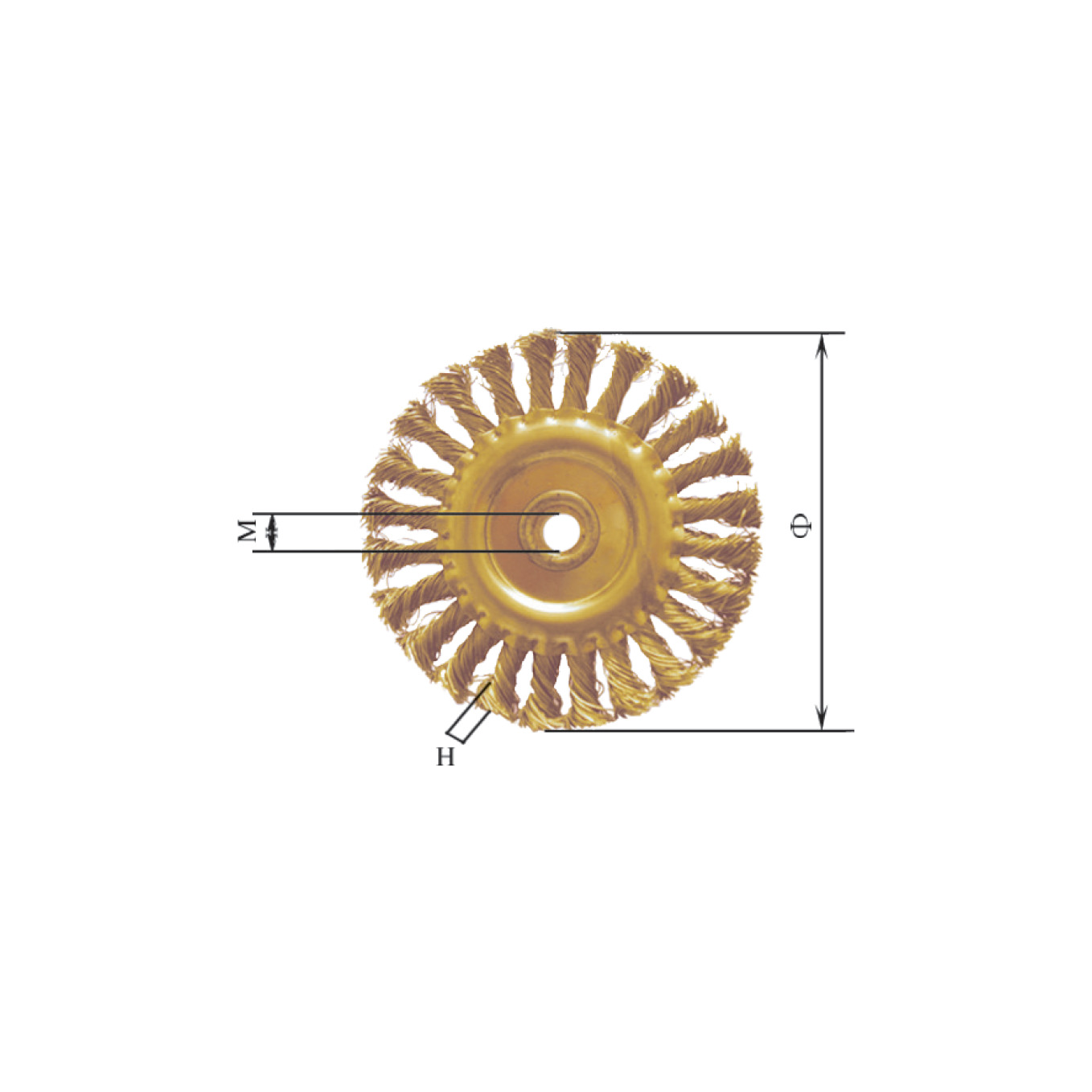 Perie de sarma rotunda - impletita - AEX