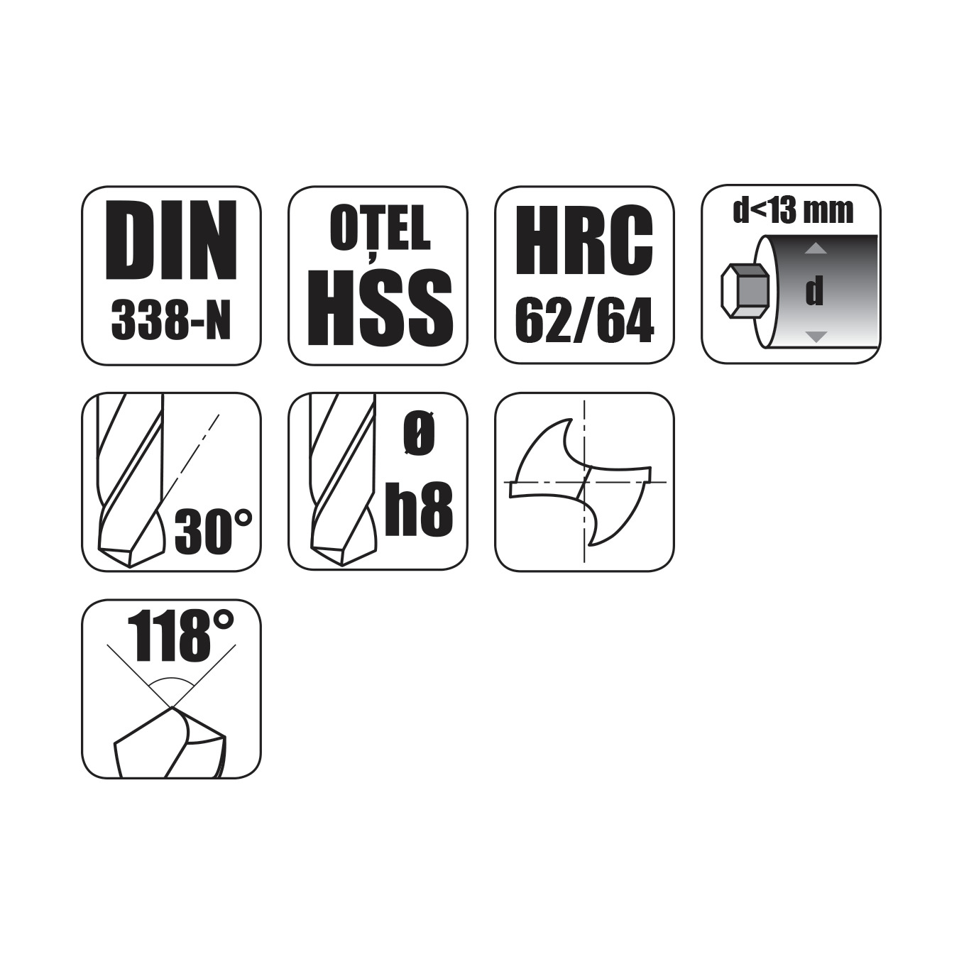 BURGHIU LAMINAT HSS PRO PENTRU METAL