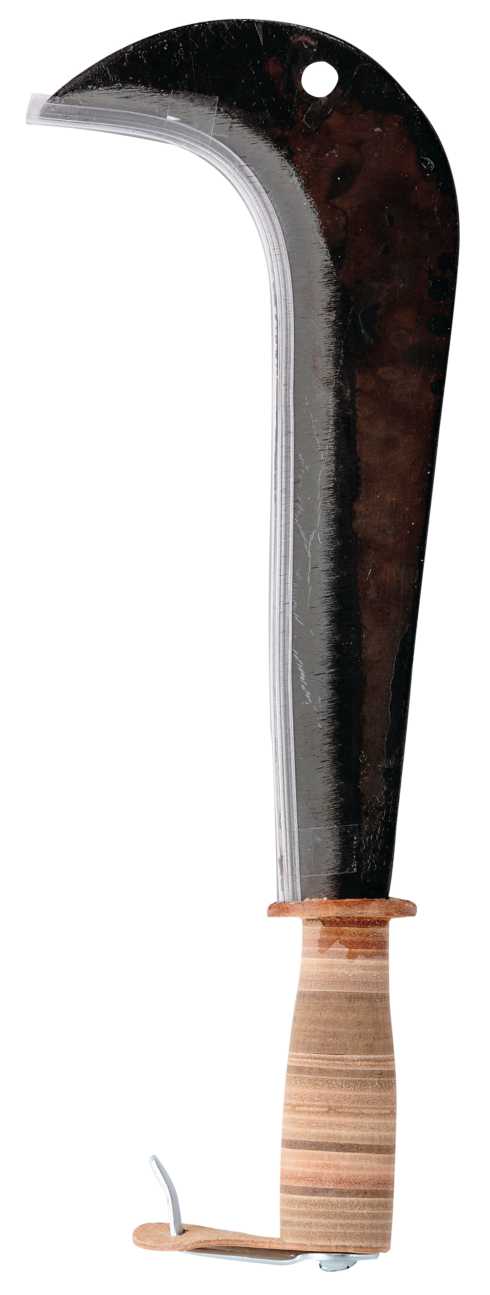 Italian billhooks wooden handle with leather grip