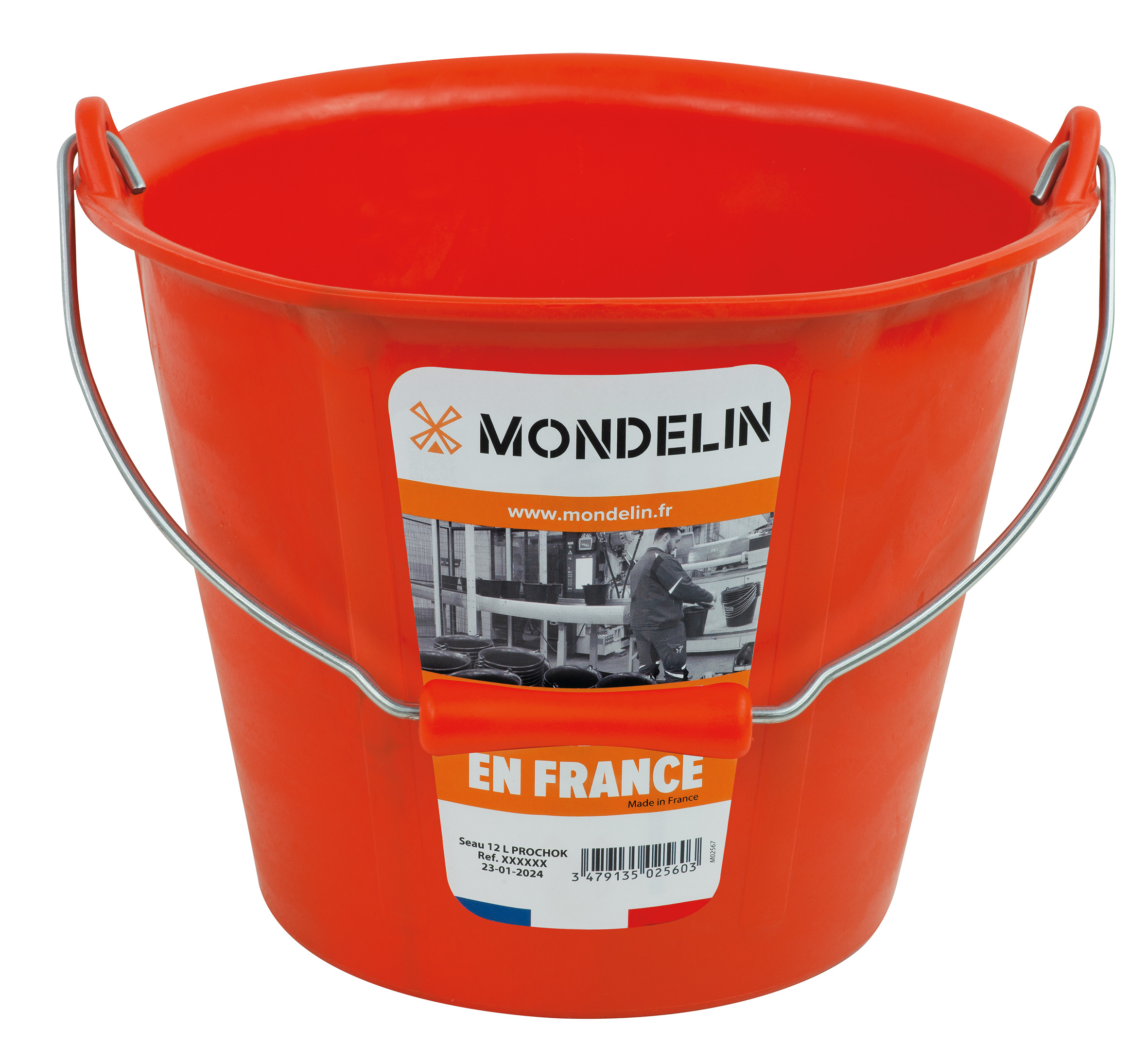 GALEATĂ CONSTRUCTOR PROCHOK®, CU MÂNER, PORTOCALIE