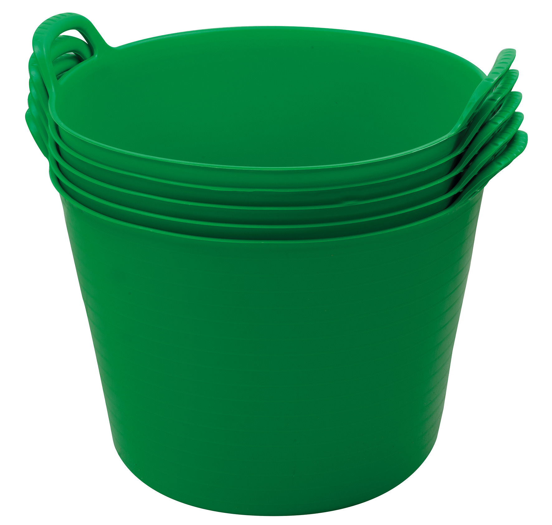 GREEN FLEXIBLE PLASTIC TUB