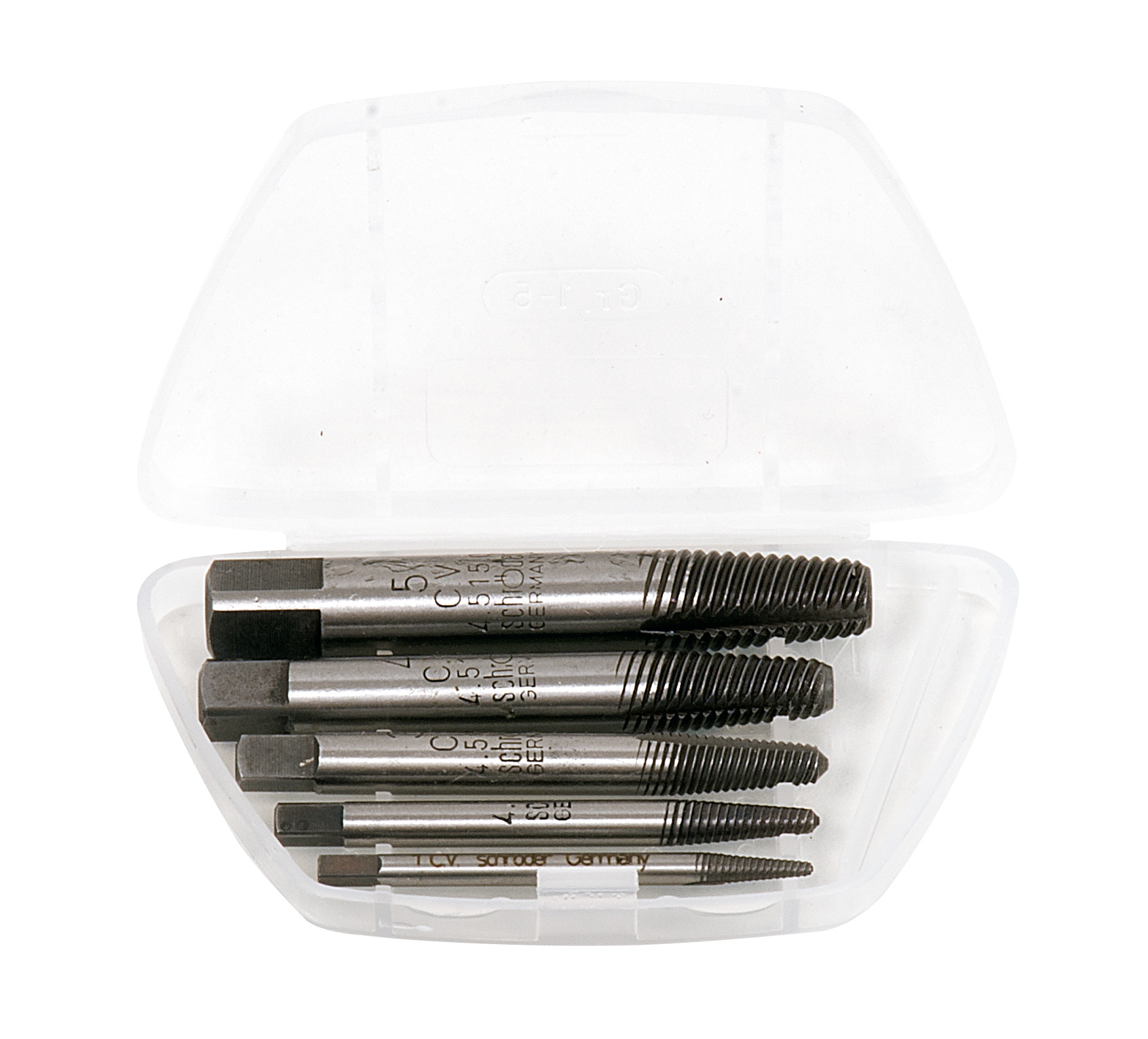 SET OF SPIRAL FLUTE EXTRACTORS SET OF SPIRAL FLUTE EXTRACTORS