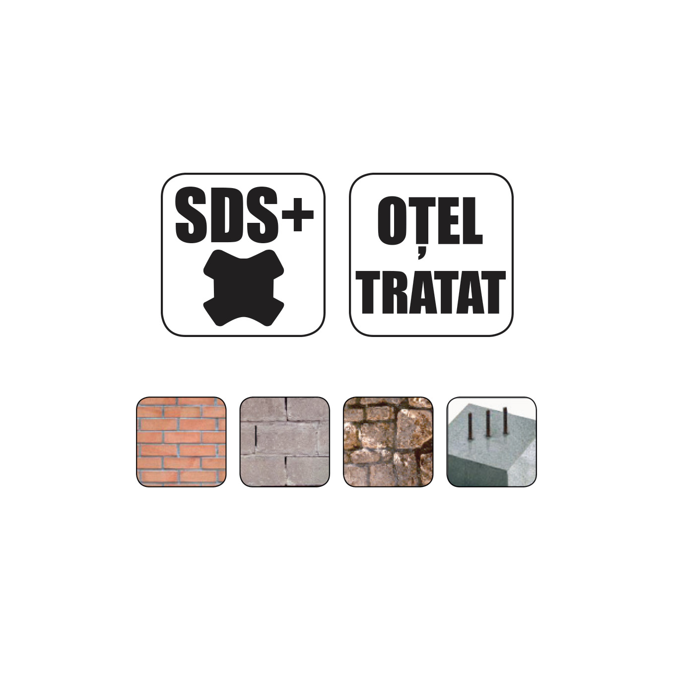 Dalta lata indoita pentru zidarie  SDS+