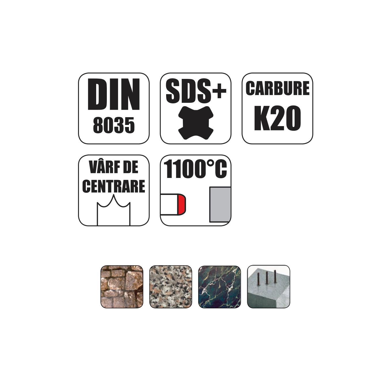 Burghiu beton SDS+ BULL 110 mm