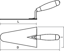 ITALIAN ROUND TROWEL