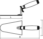 ROUND TIP TROWEL