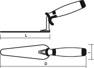 CAT TONGUE SHAPED TROWEL