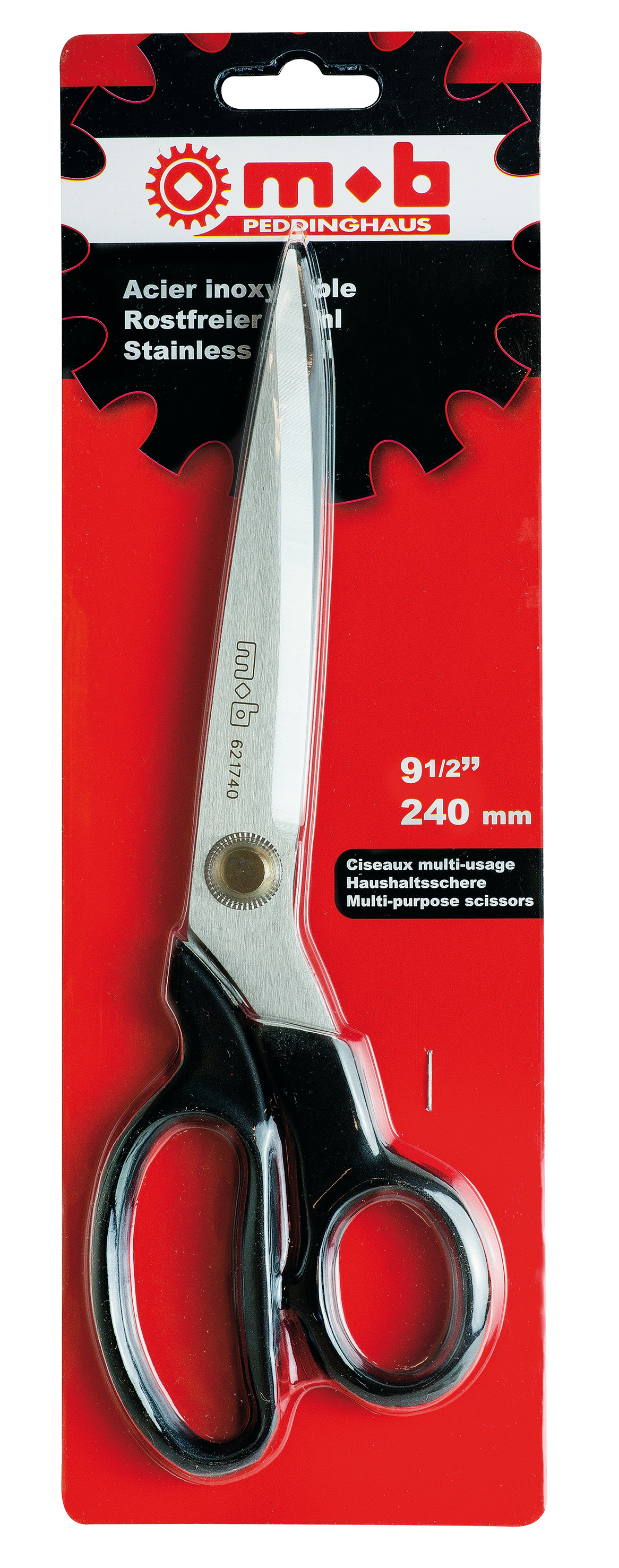 MULTIPURPOSE SCISSORS, ON CARD