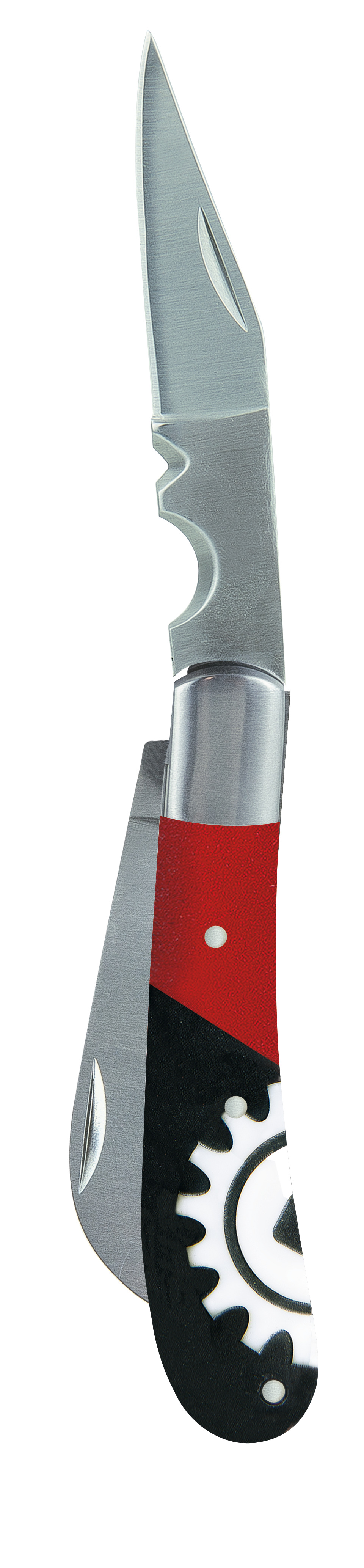 2-BLADE BI-MATERIAL ELECTRICIAN'S KNIFE ON CARD
