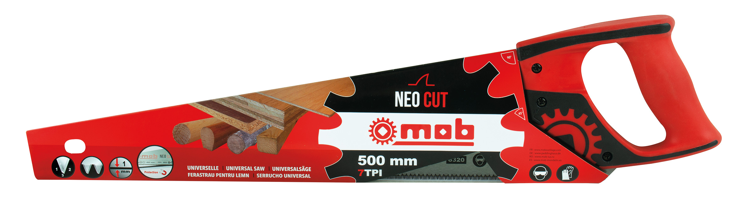 Ferastrau universal pt. lemn 7TPI NEOCUT
