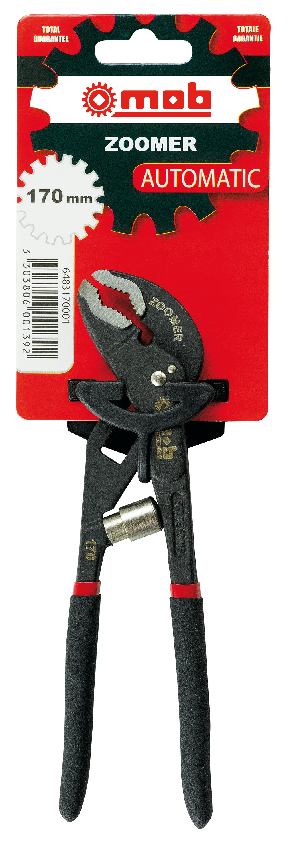 ZOOMER SELF-LOCKING MULTI-GRIP PLIERS ON CARD