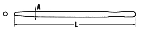 L1300 WOOD HANDLE FOR SHOVELS SCRAPERS FILL CLAW
