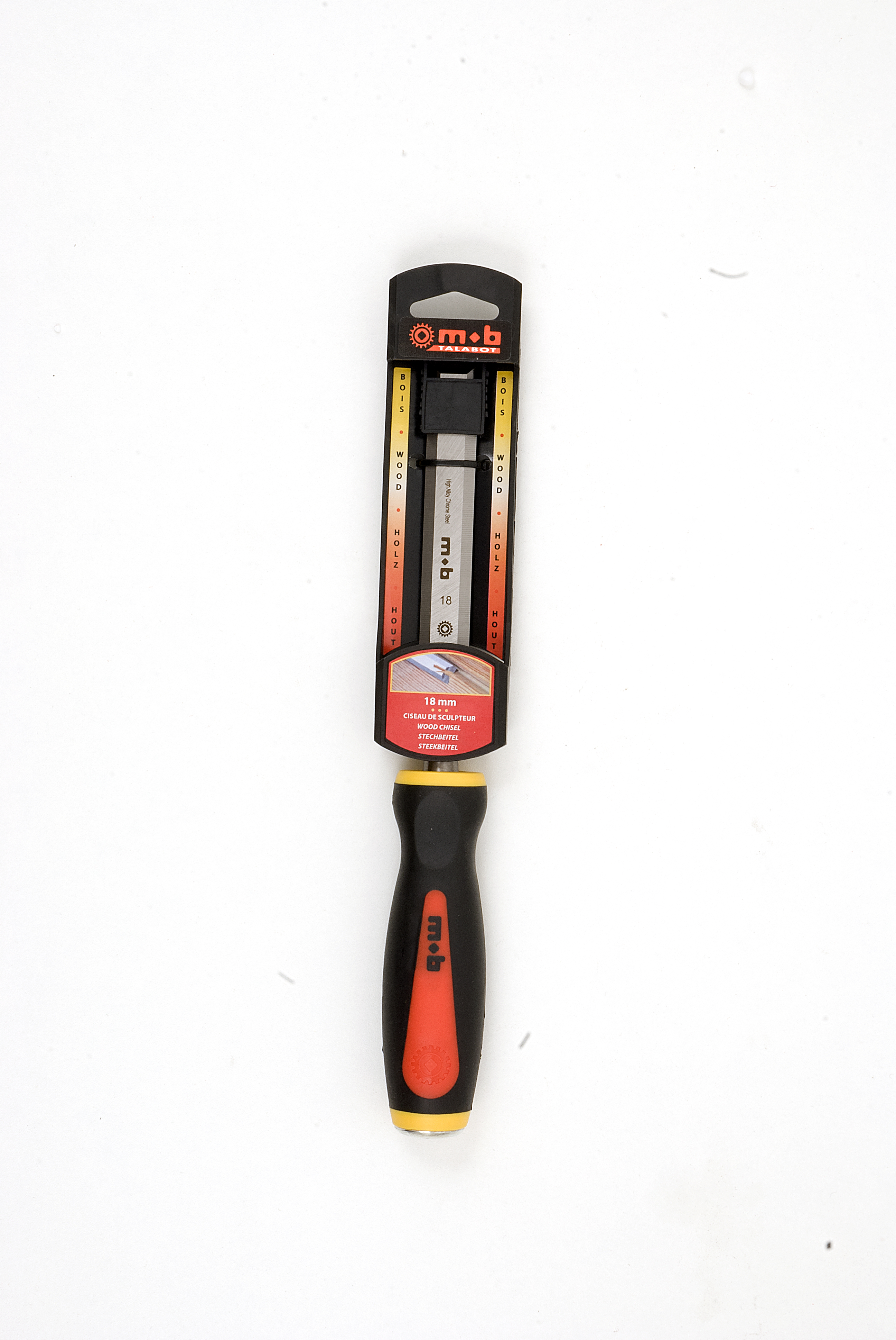 TRI-MATERIAL SCULPTOR'S CHISEL ON CARD