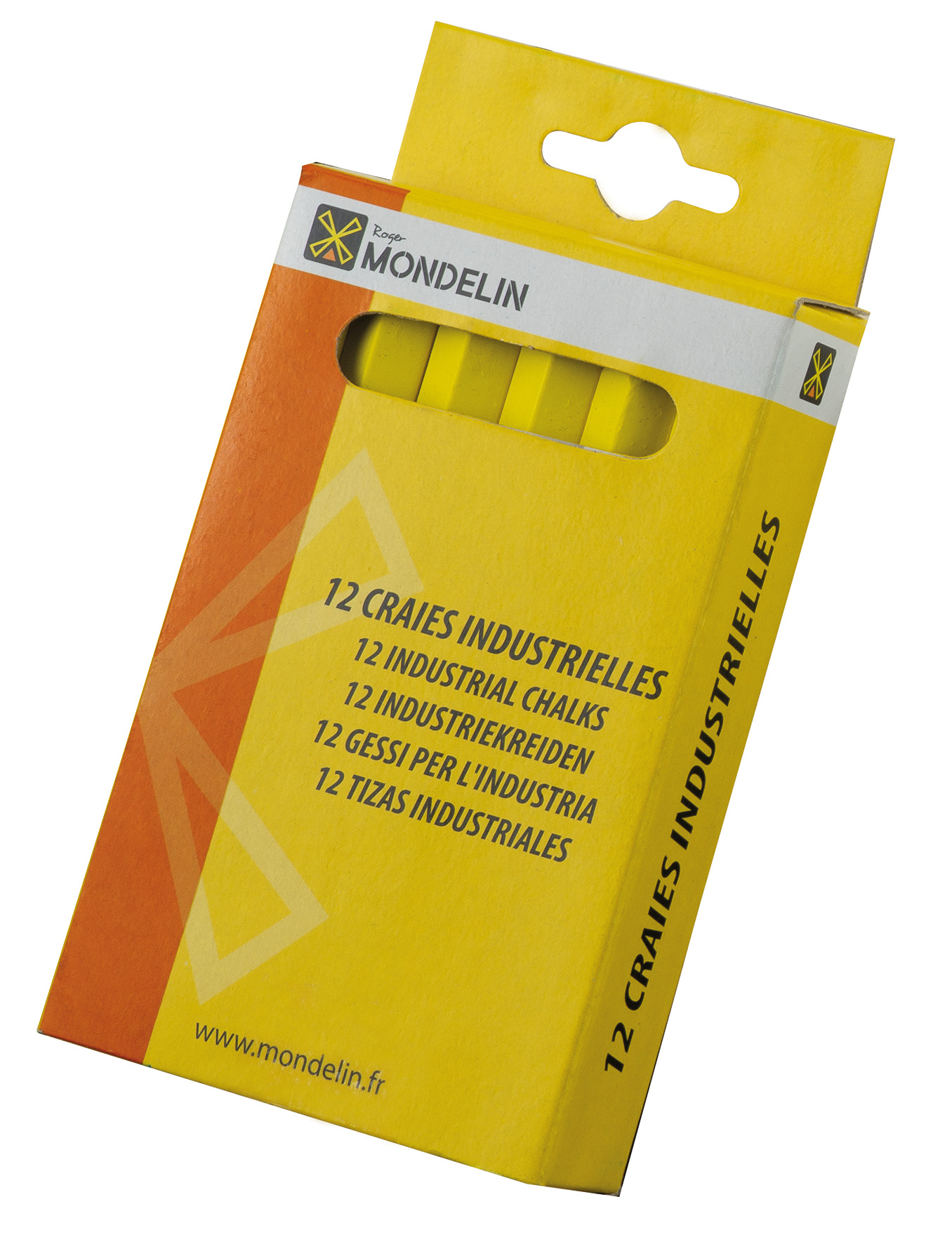 12 YELLOW CHALK STICKS