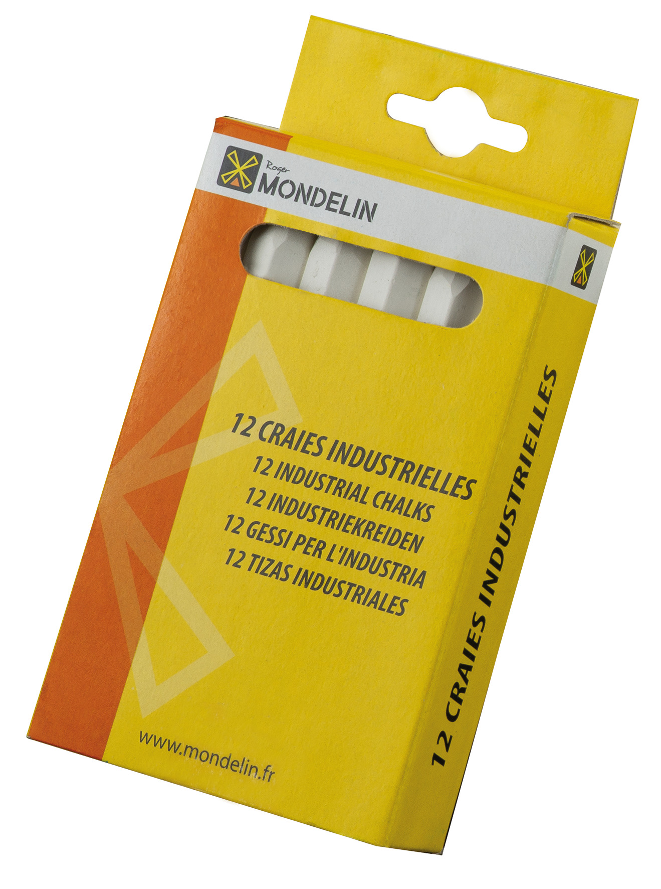 12 WHITE CHALK STICKS
