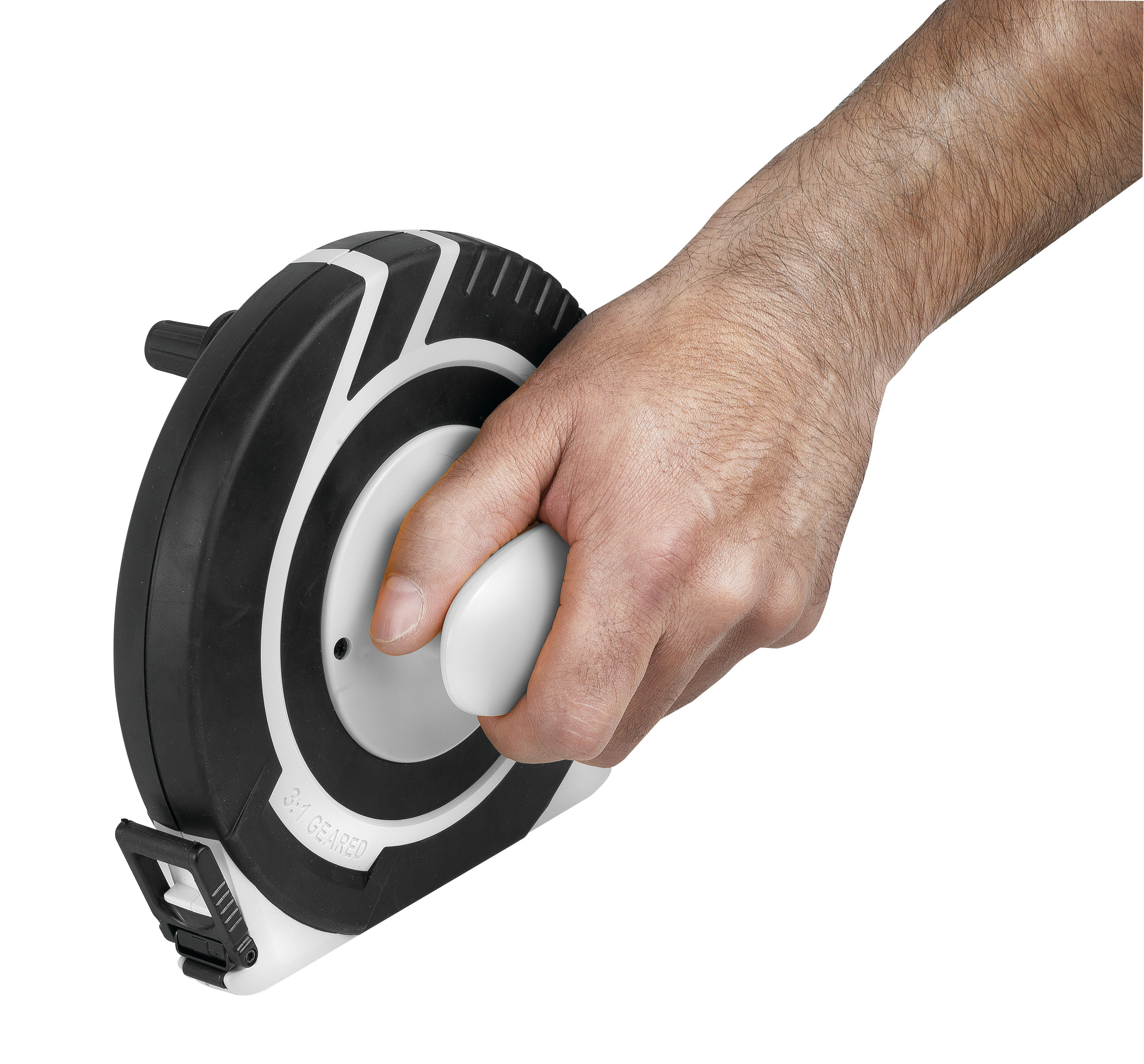 ROUND LONG TAPE MEASURE WHITH HANDLE