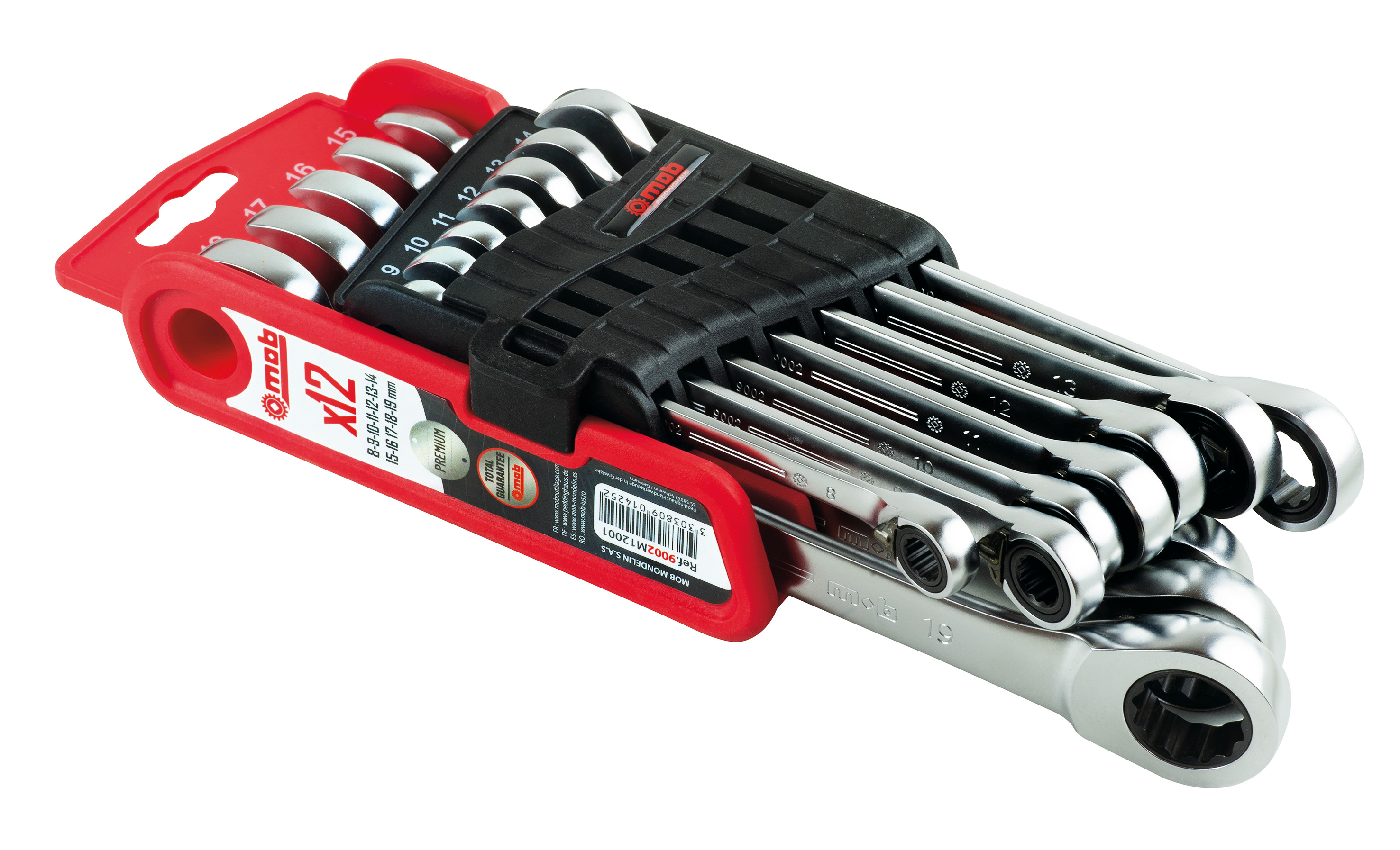 12PC RATCHETING COMBINATION WRENCHES SET