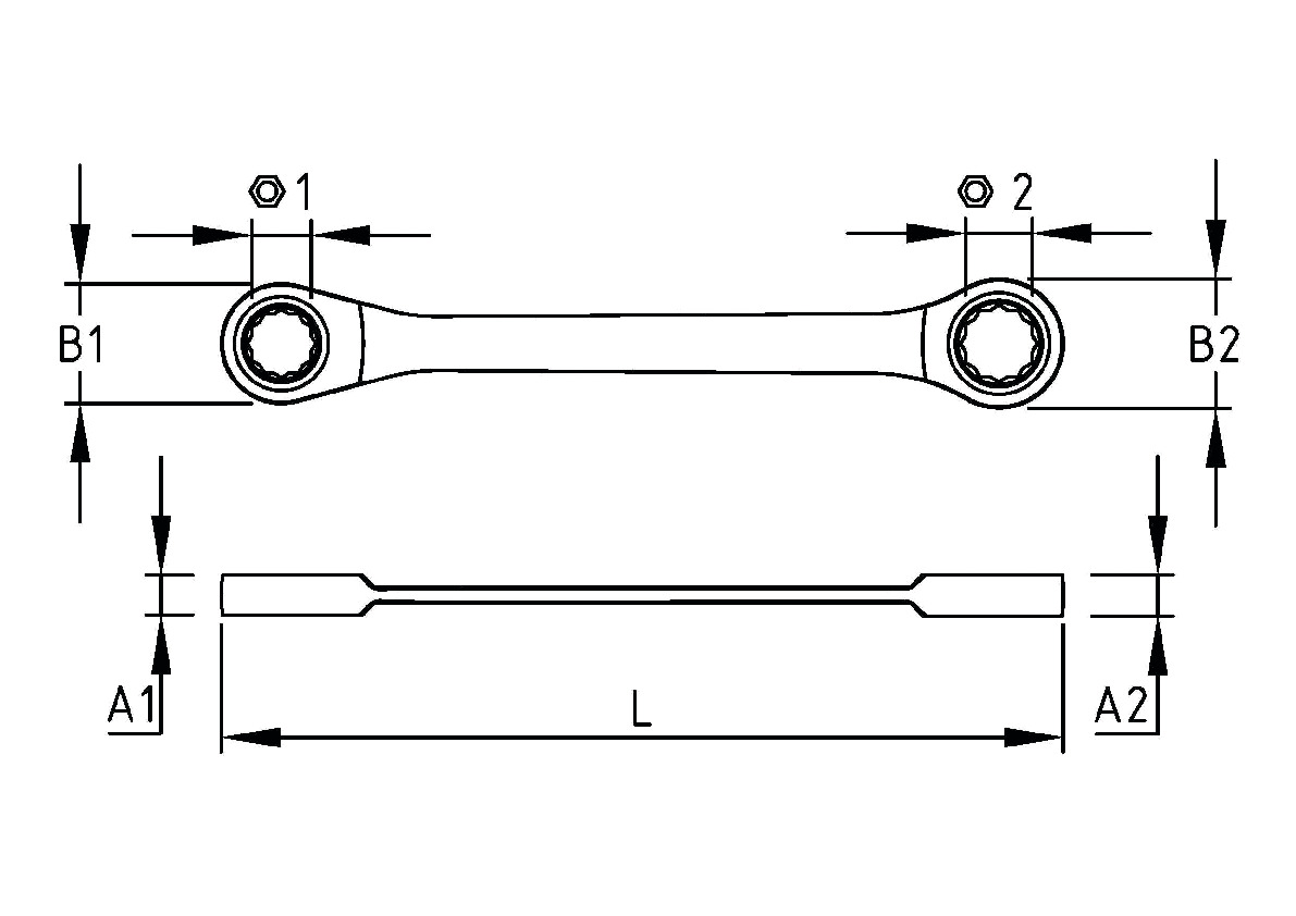Ring ratchet wrenches