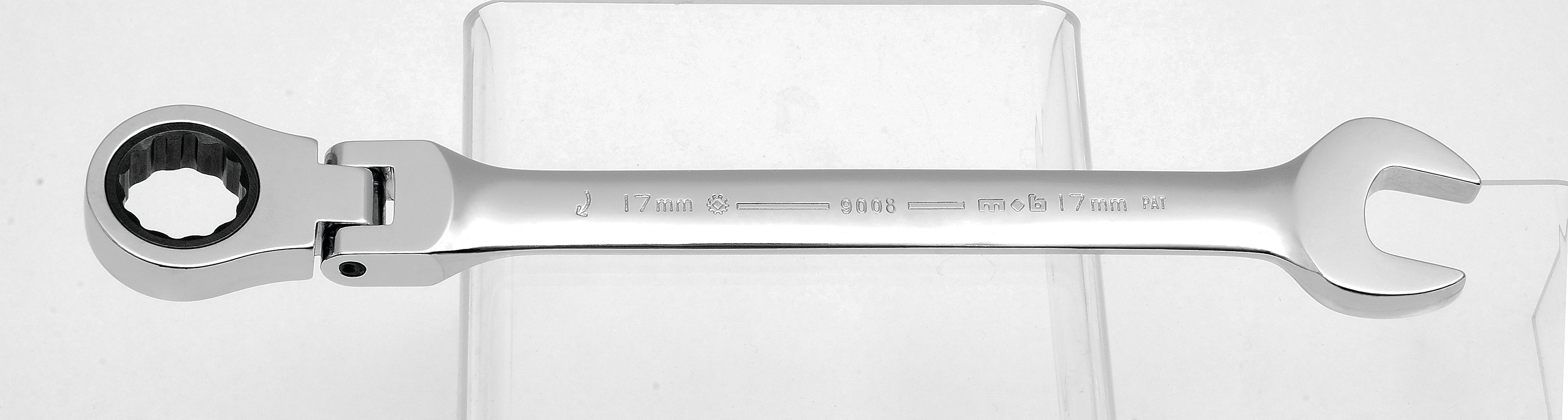 Cheie combinata cu clichet, articulata