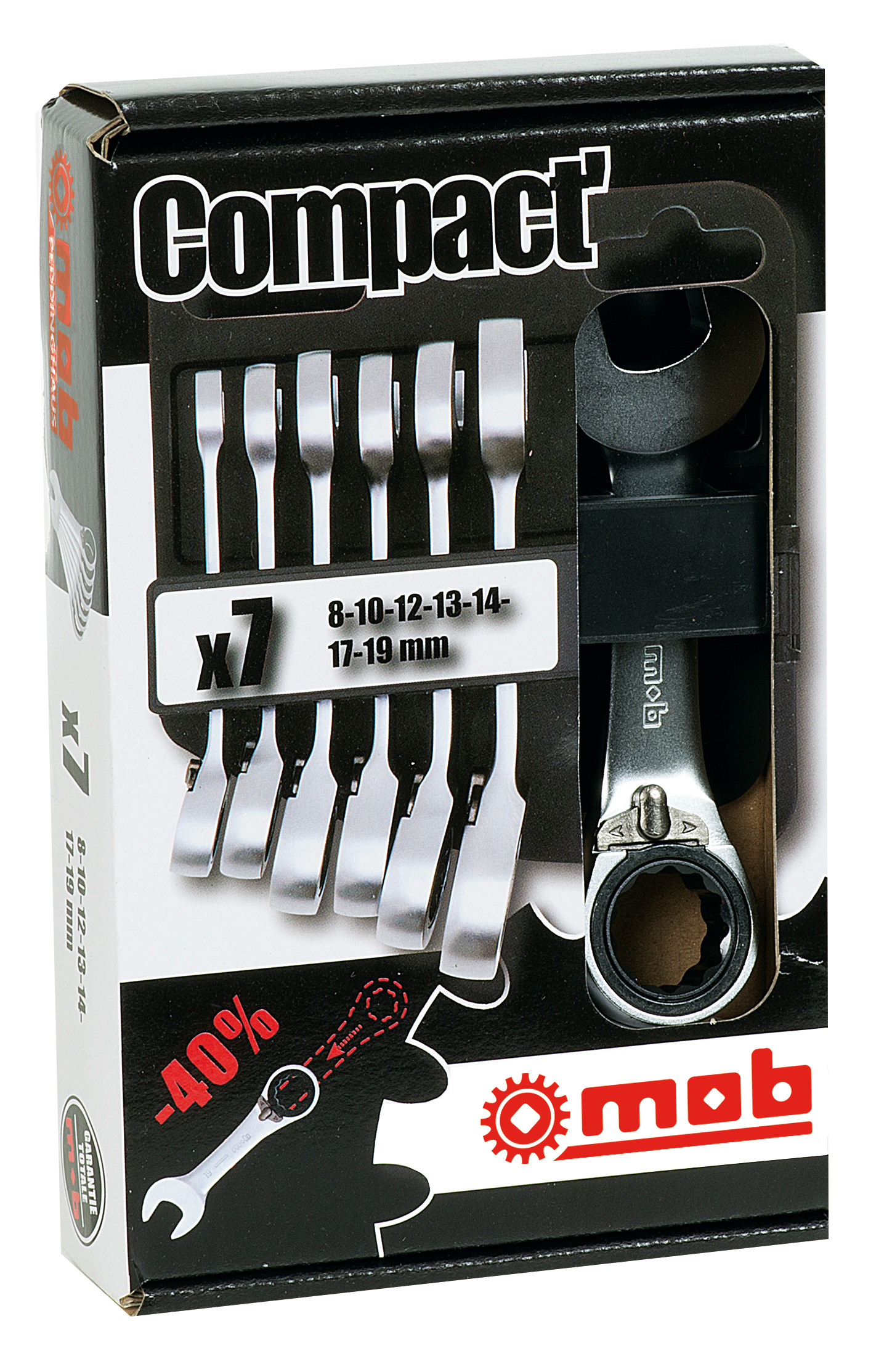 COMPACT' RATCHETING COMBINATION SPANNERS