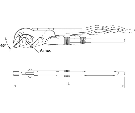 45° SWEDISH PIPE WRENCHES