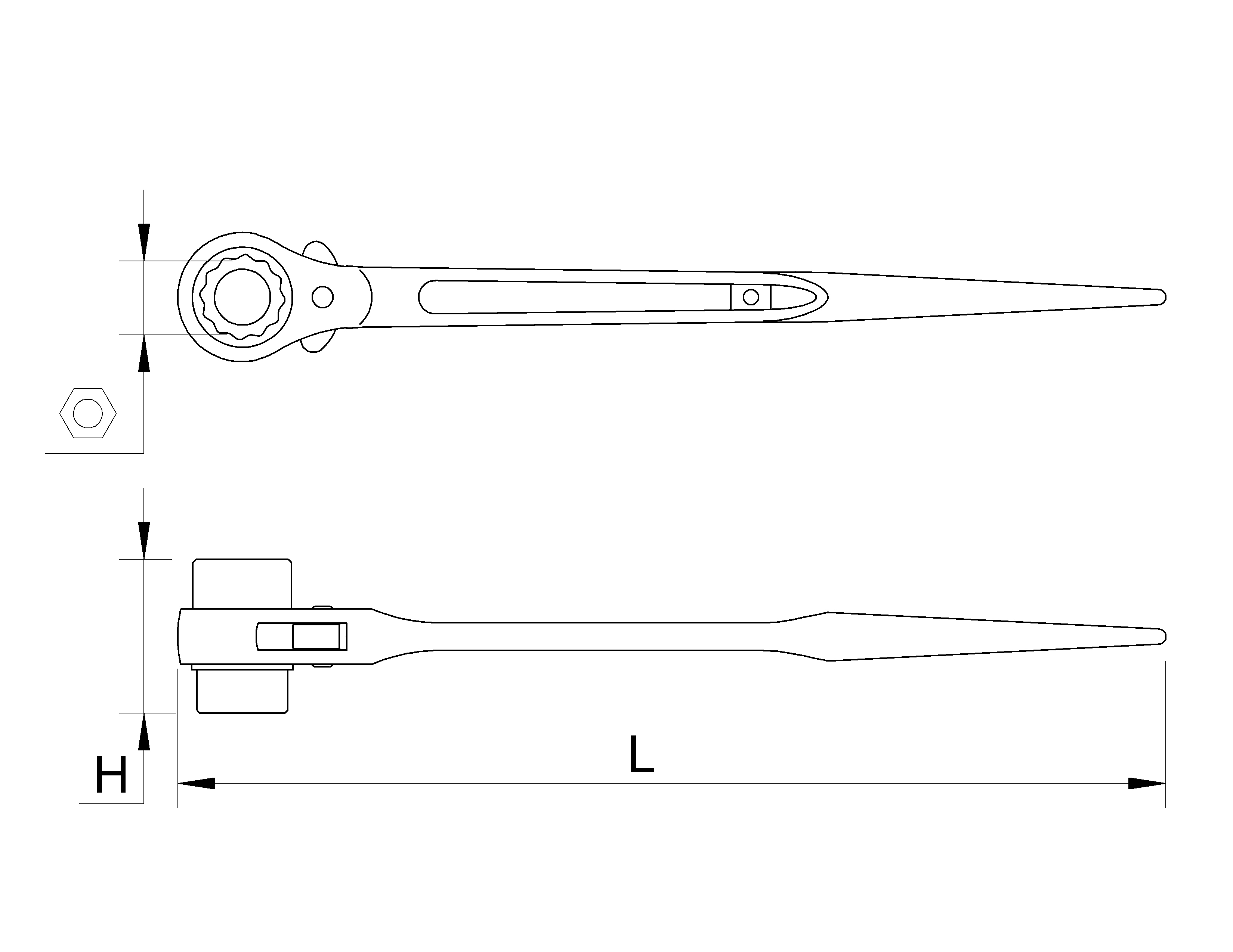 RATCHETING SPODGER SPANNER