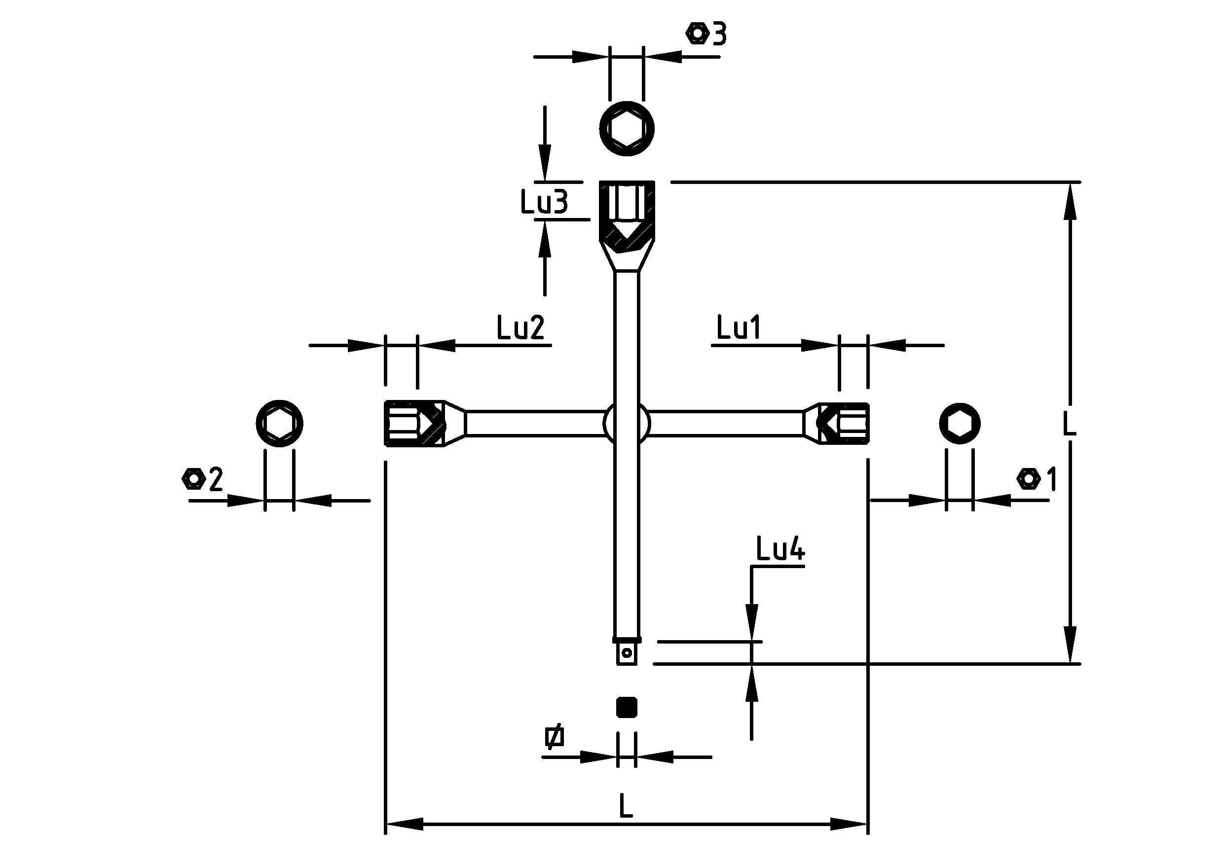 CROSS BRACES WITH SQUARE