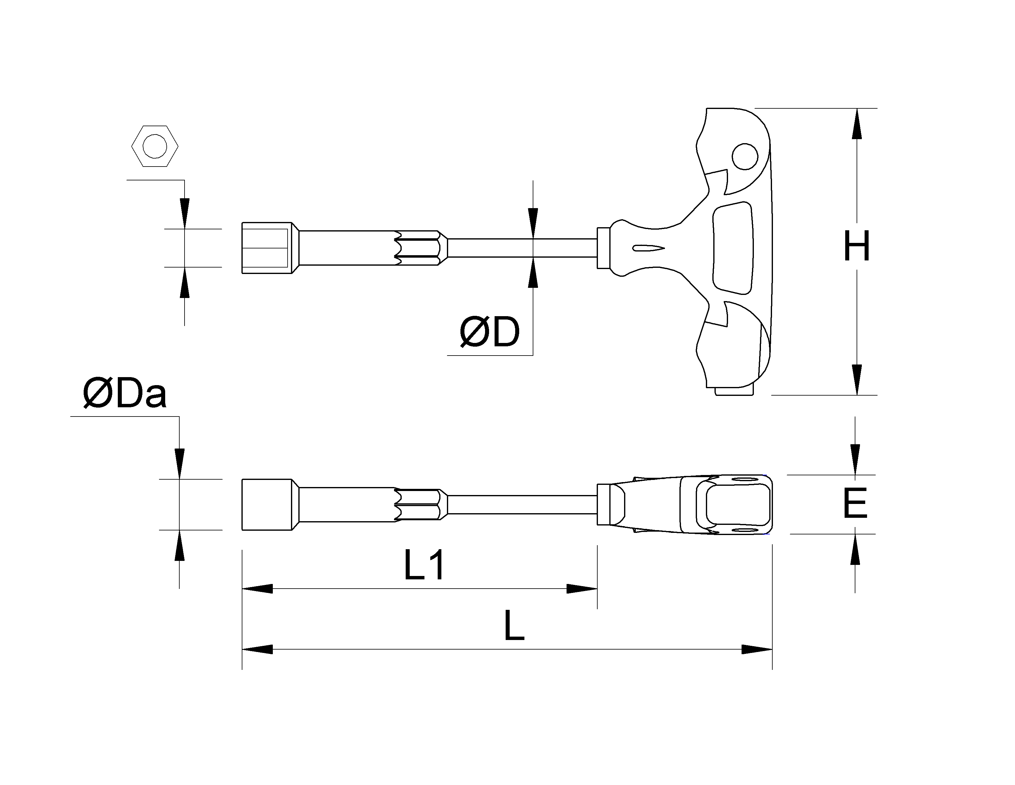T HANDLE SOCKET WRENCH