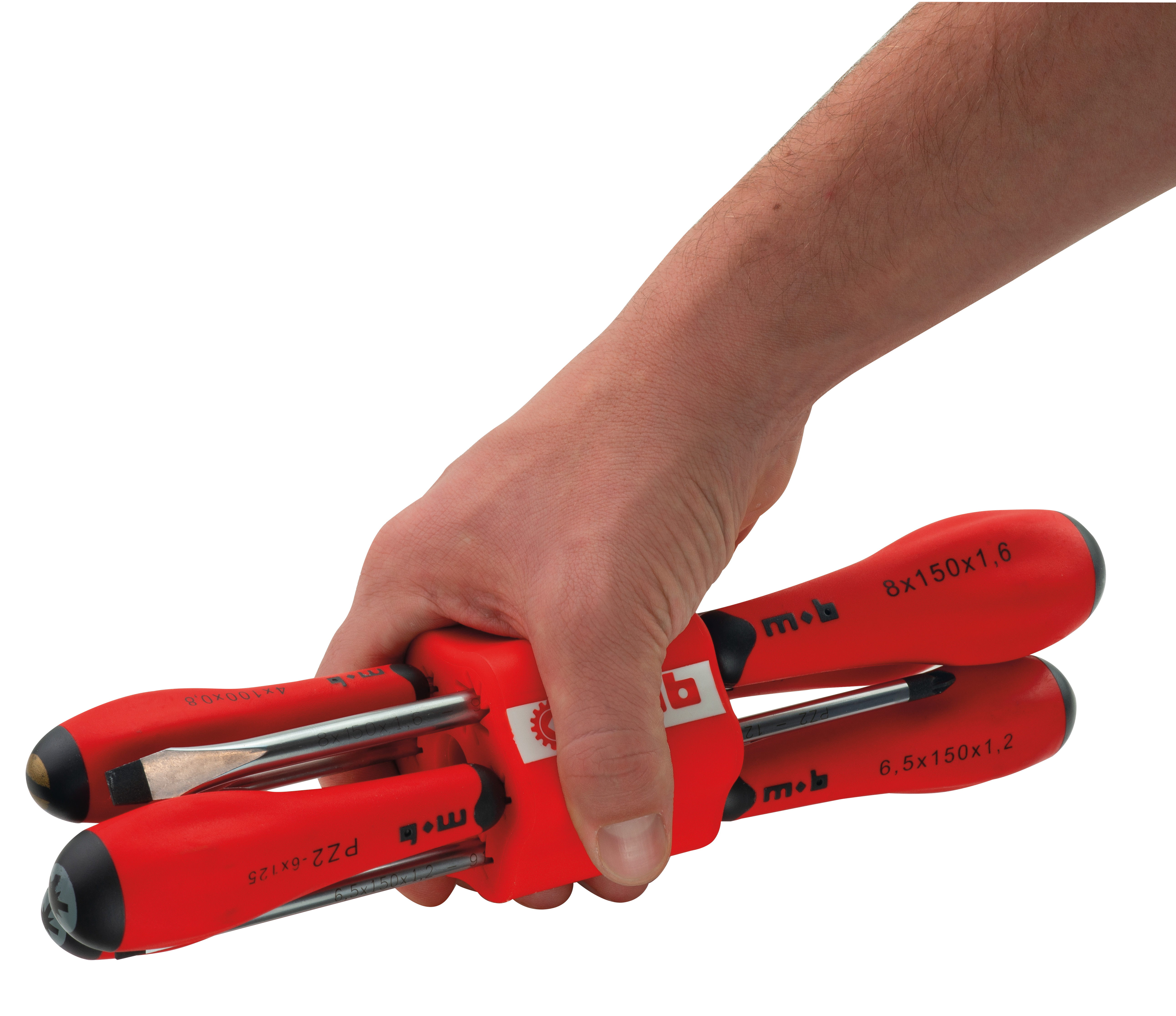 SET OF 6 SCREWDRIVERS SLOTTED HEAD AND POZIDRIV® UNO 