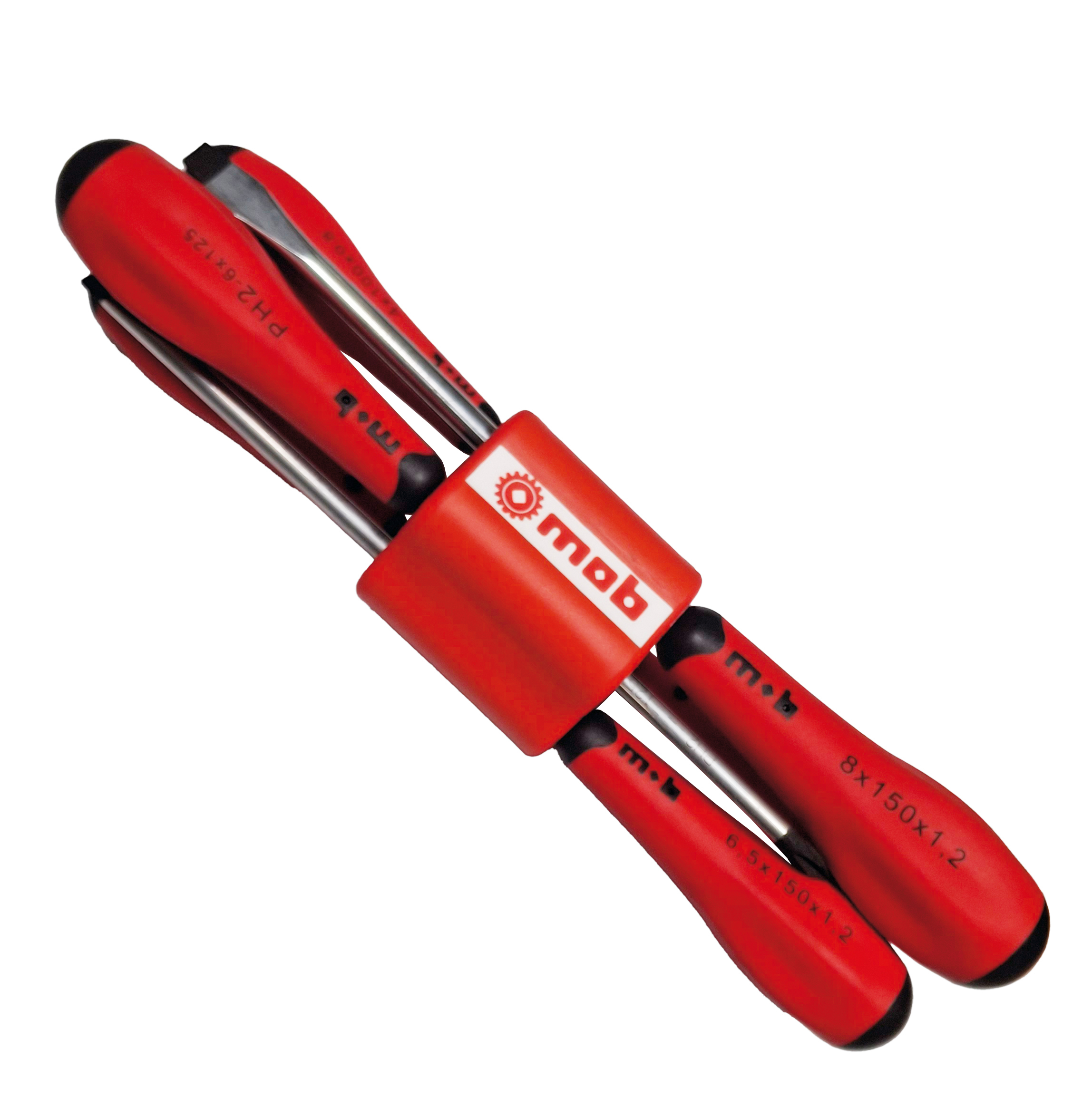 SET OF 6 SCREWDRIVERS SLOTTED HEAD AND PHILLIPS® UNO 
