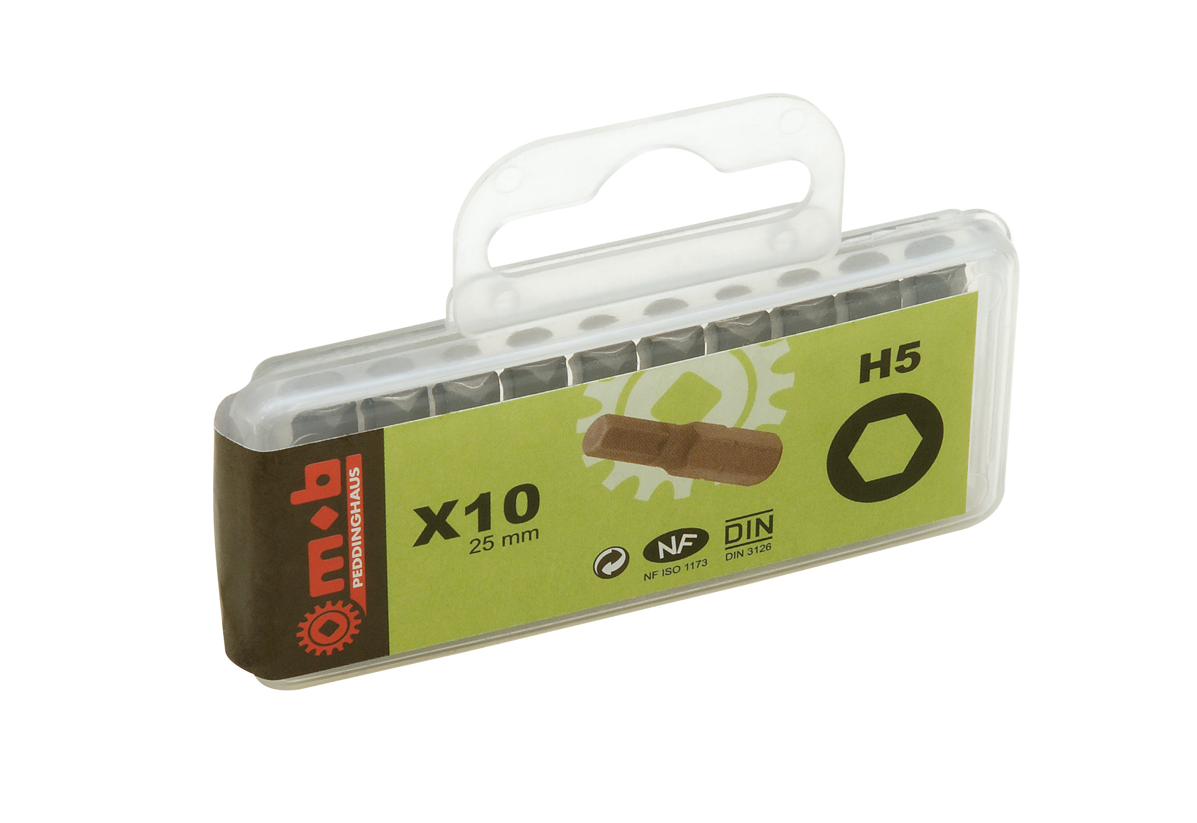 BOX OF 10 HEX BITS