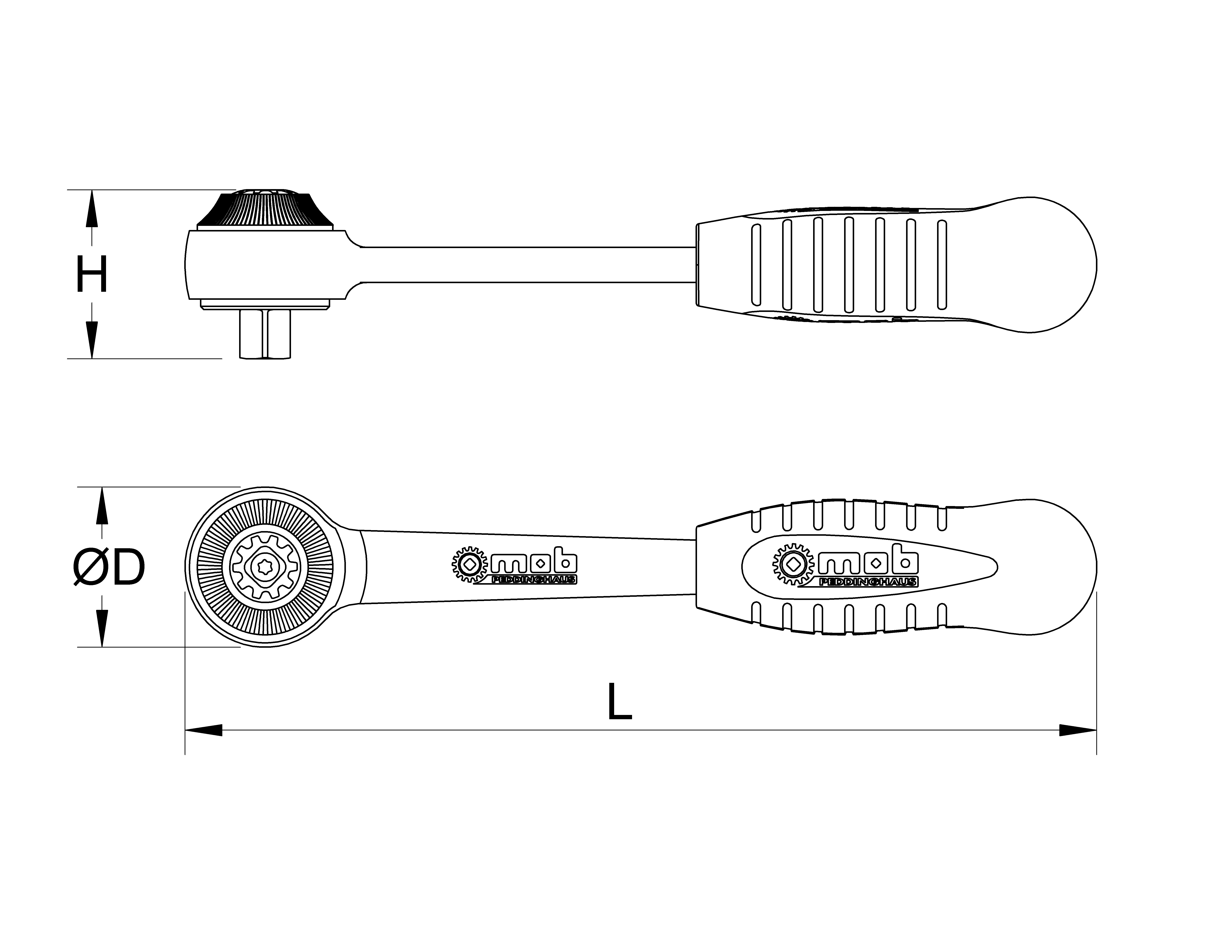 MEDIUM RATCHET, 3/8''