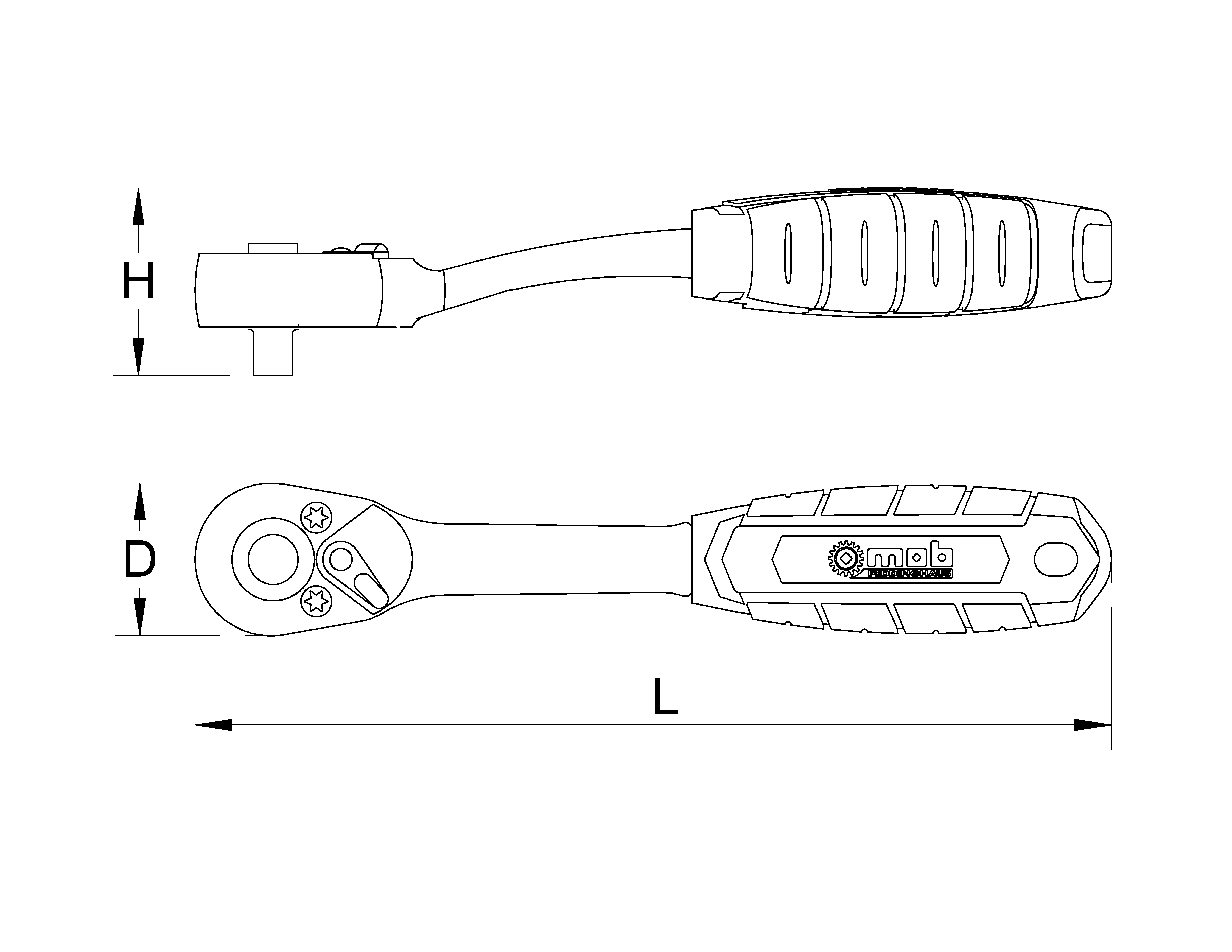 CLASSIC REVERSIBLE RATCHET 1/2''
