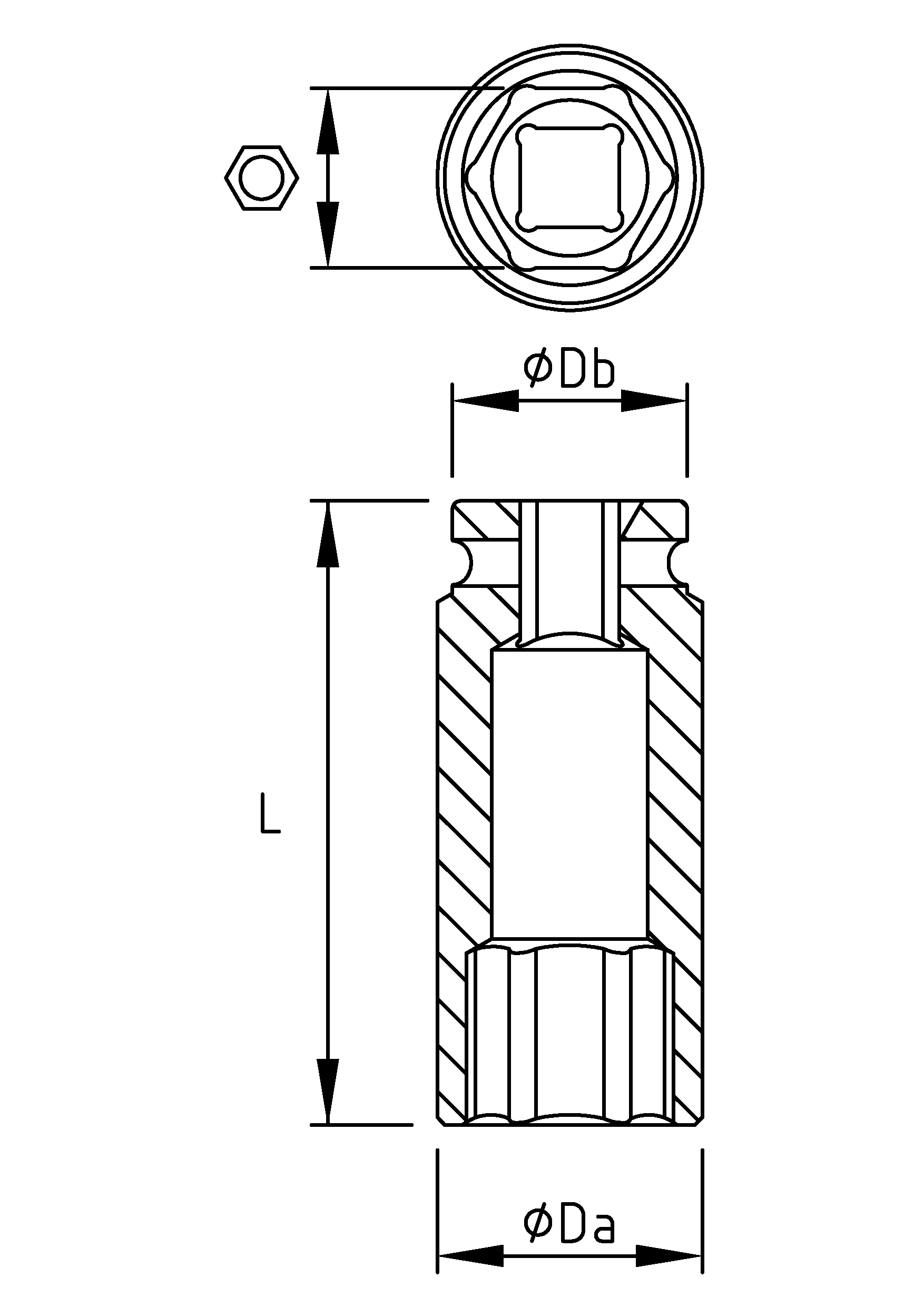1/2" 6-POINT DEEP IMPACT SOCKETS