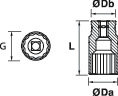 12-POINT BI-HEX SOCKET, 3/8''