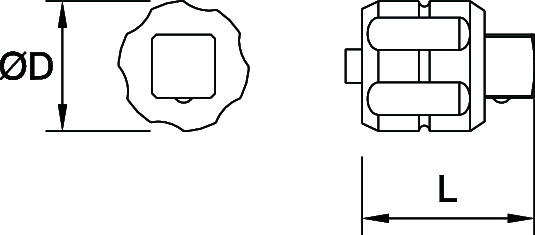 SOCKET ADAPTOR - MEDIUM TO 3/8"
