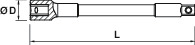 EXTENSION BAR 3/8''