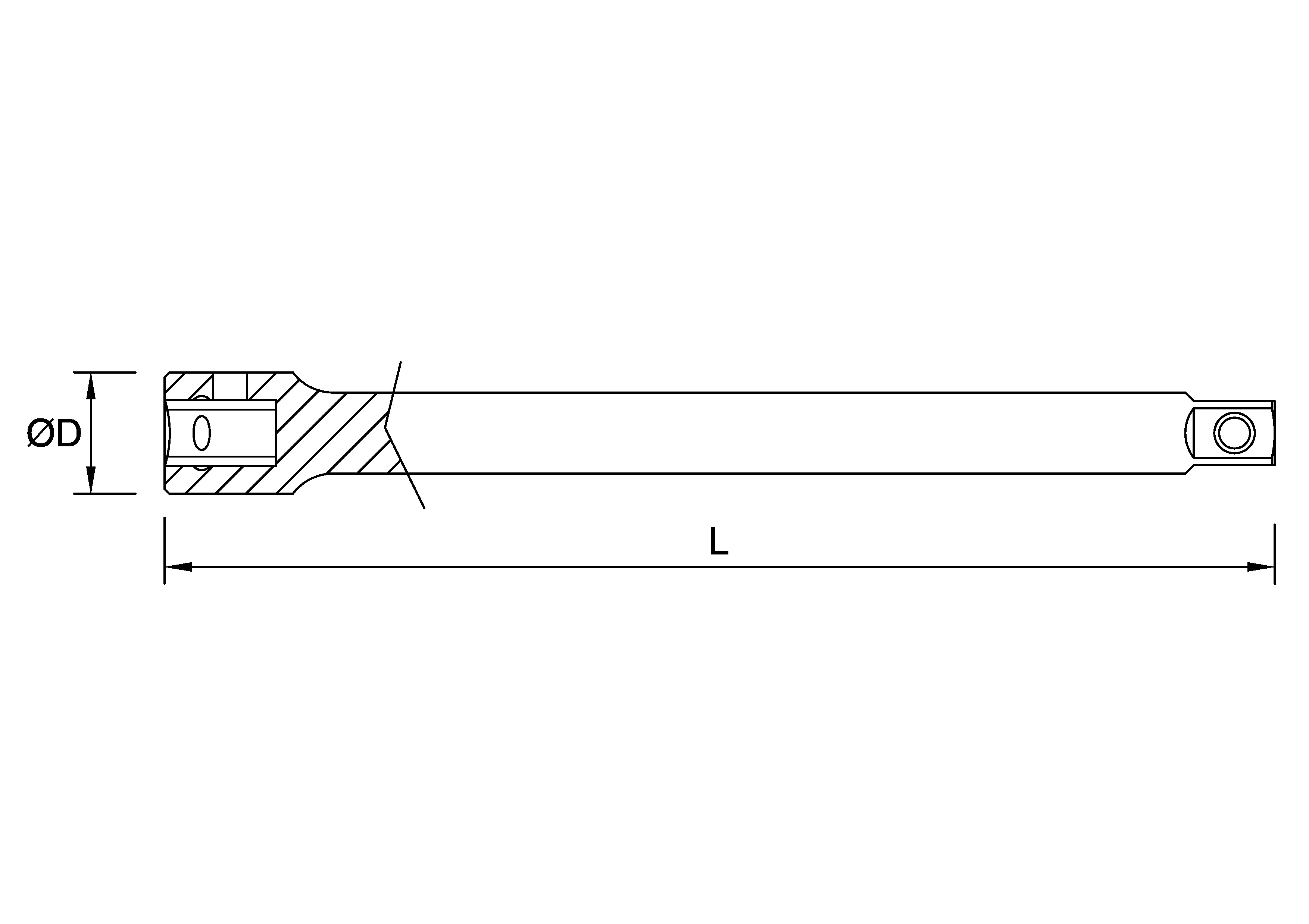 3/4" SQUARE EXTENSION