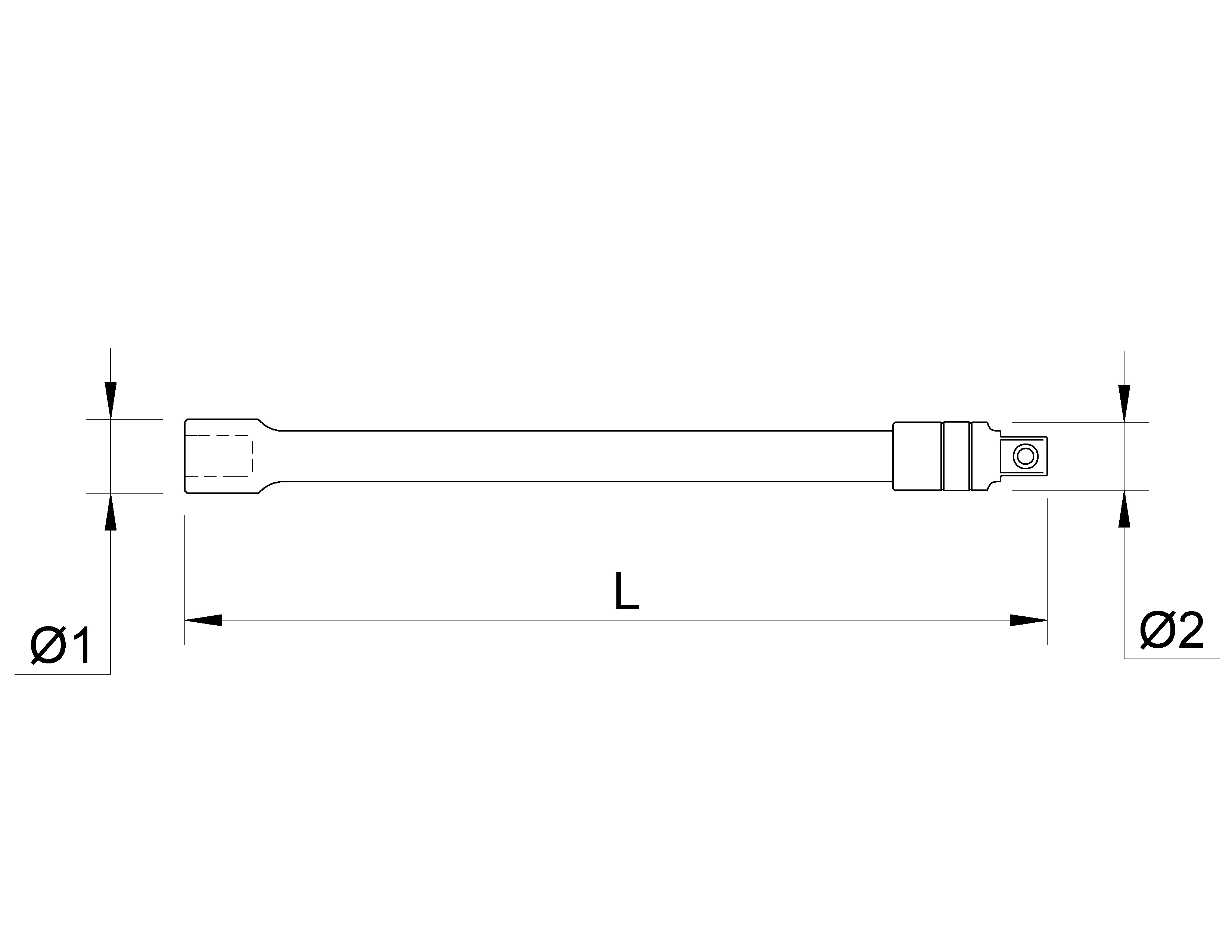 Prelungitor CLICKN HOLD 1/4