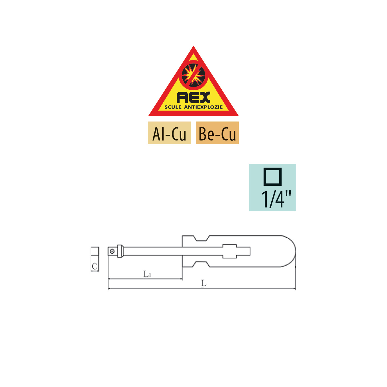 ANTRENOR CU MANER 1/4” - AEX